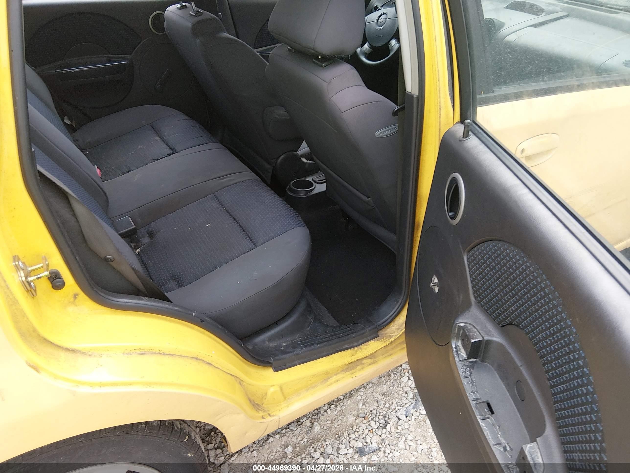 2007 Chevrolet Aveo 5 Ls Yellow vin: KL1TD666X7B721061