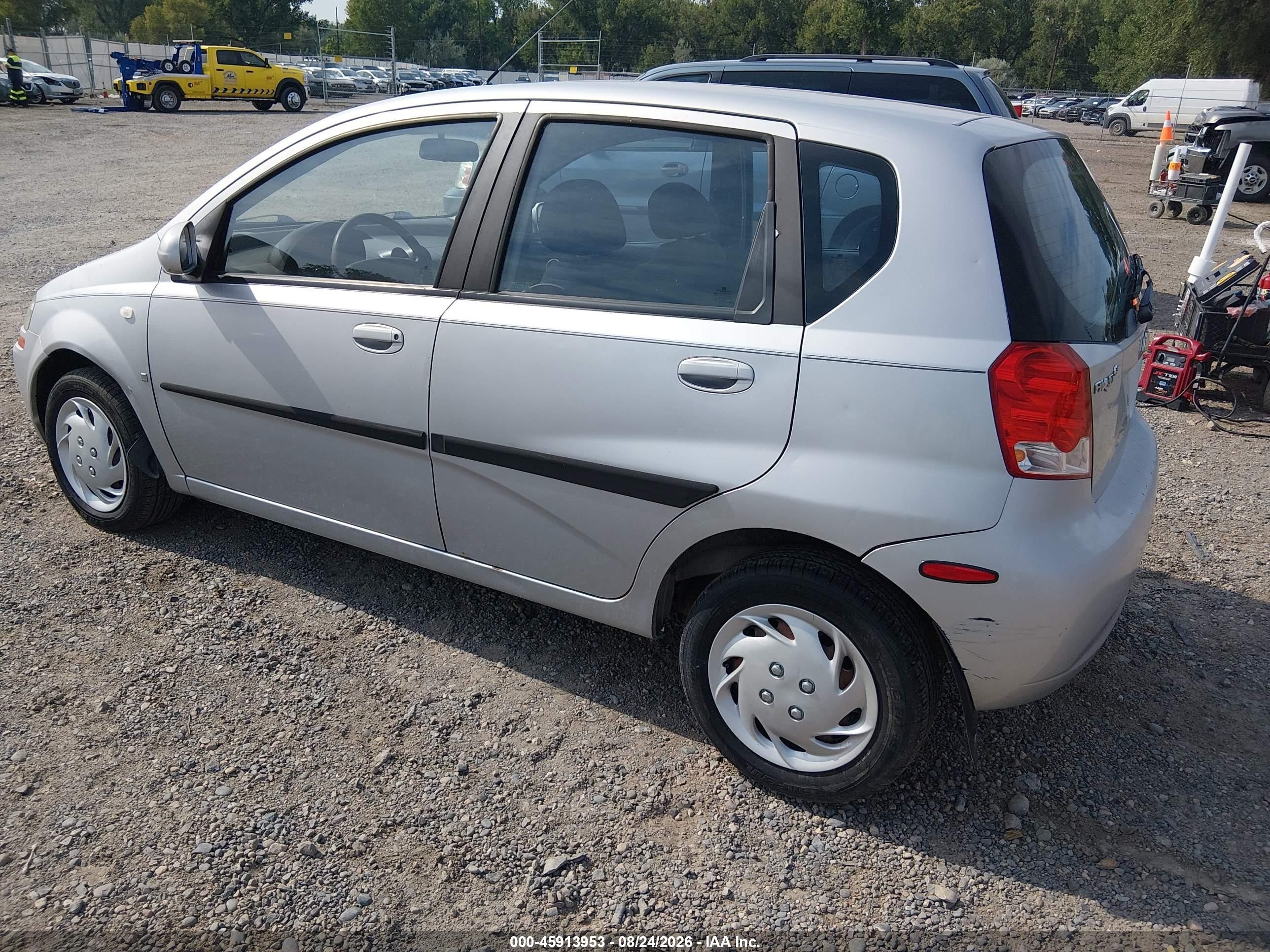 2007 Chevrolet Aveo Svm Silver vin: KL1TD666X7B763911