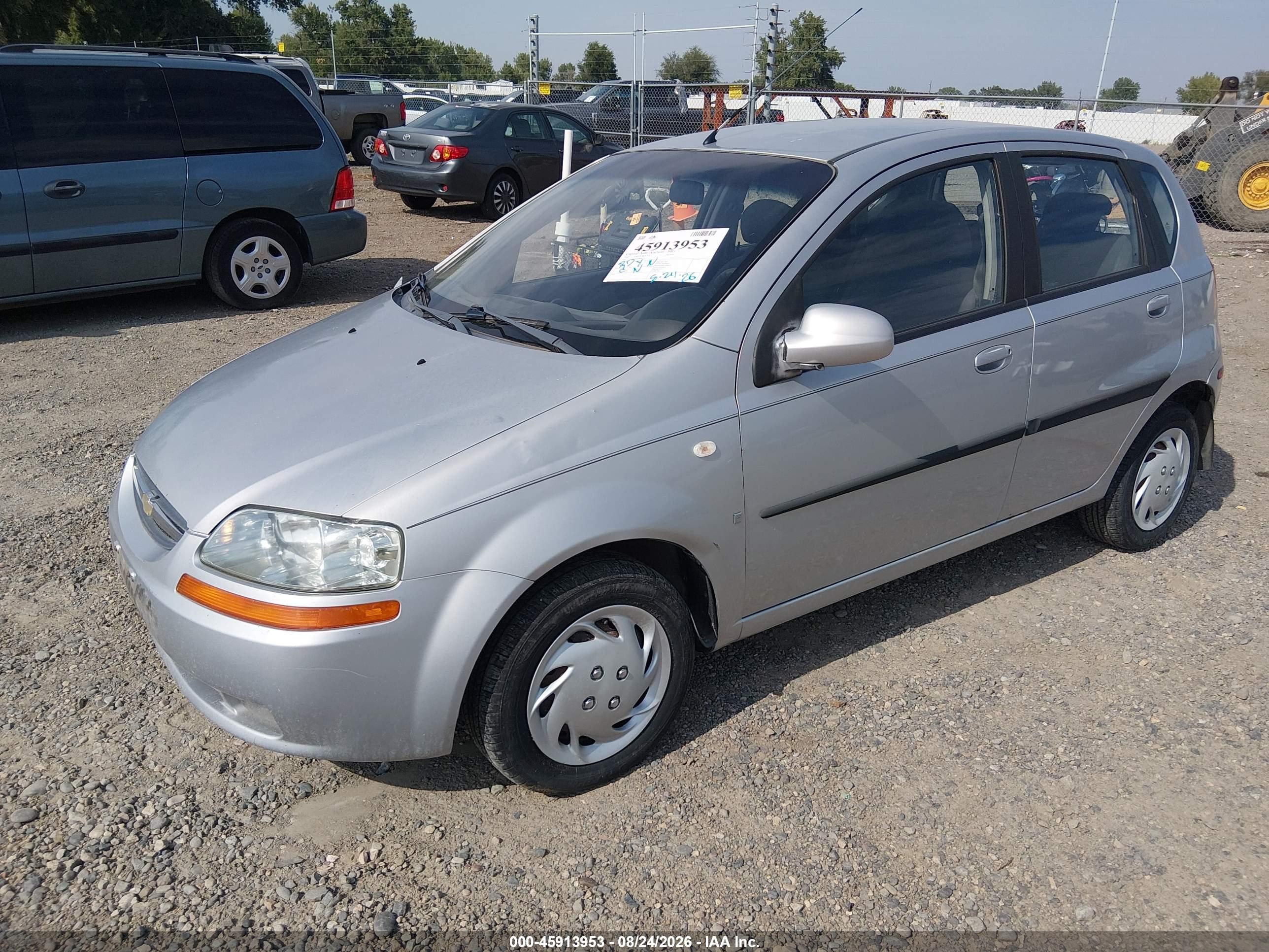2007 Chevrolet Aveo Svm Silver vin: KL1TD666X7B763911