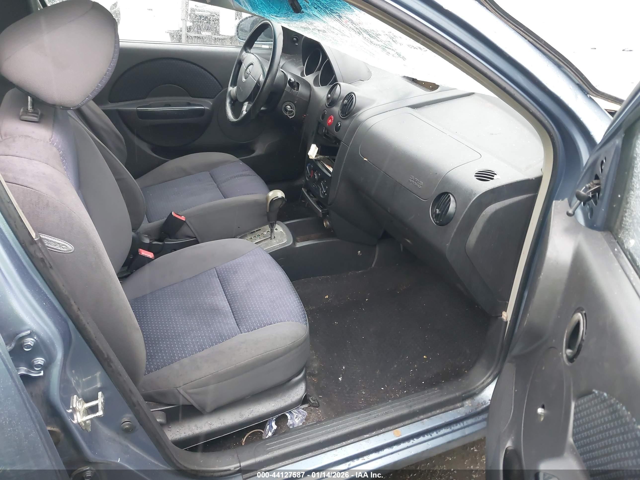 2007 Chevrolet Aveo Ls Blue vin: KL1TD666X7B780580