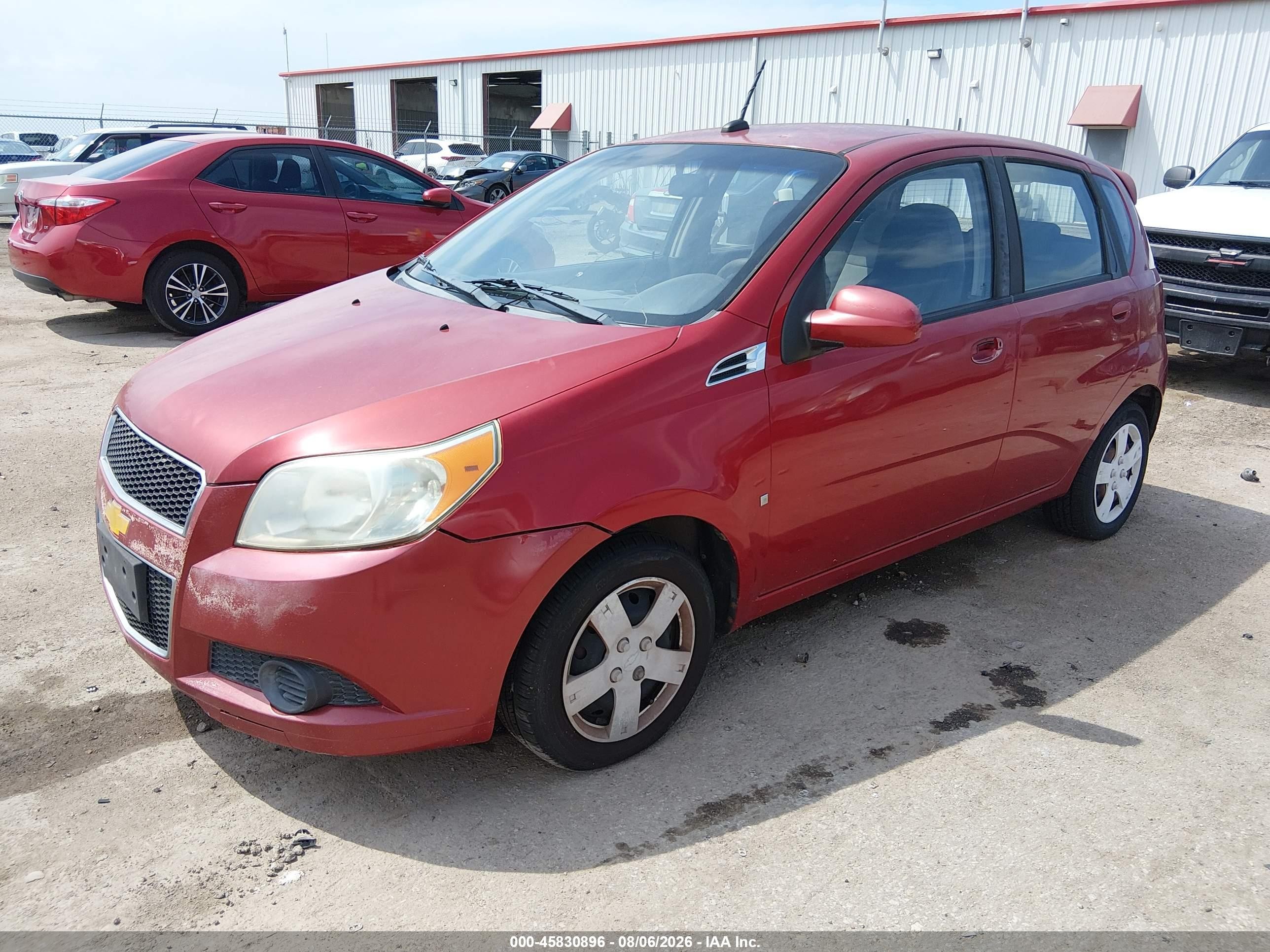 2009 Chevrolet Aveo Lt Красный vin: KL1TD66E29B335180