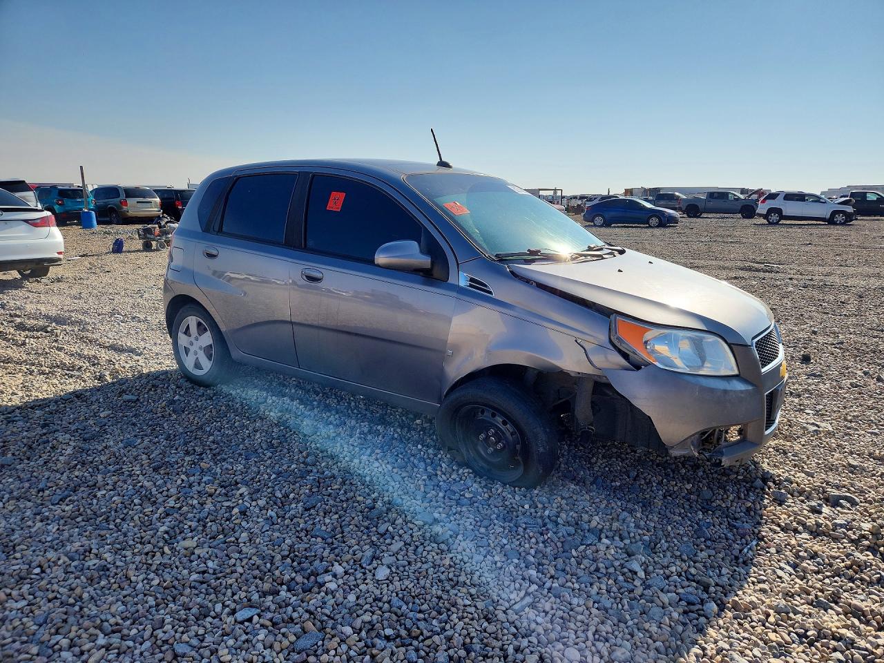 2009 Chevrolet Aveo Ls Gray vin: KL1TD66E29B628142