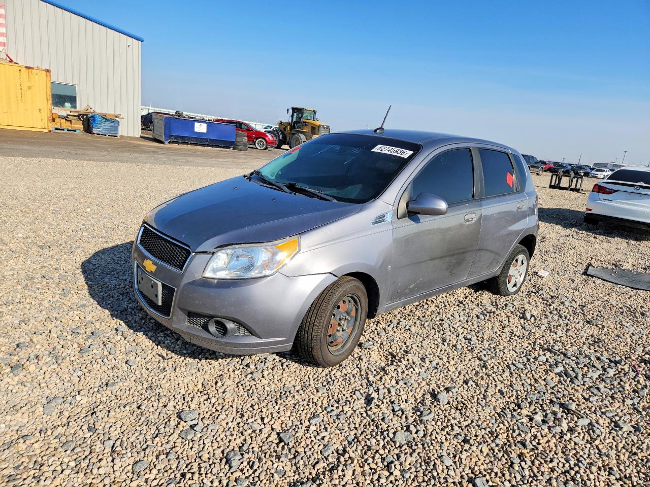 2009 Chevrolet Aveo Ls Gray vin: KL1TD66E29B628142