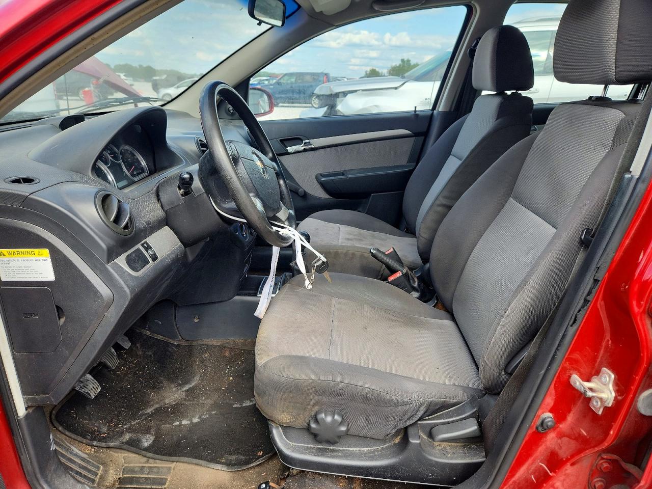 2009 Chevrolet Aveo Ls Burgundy vin: KL1TD66E29B649802