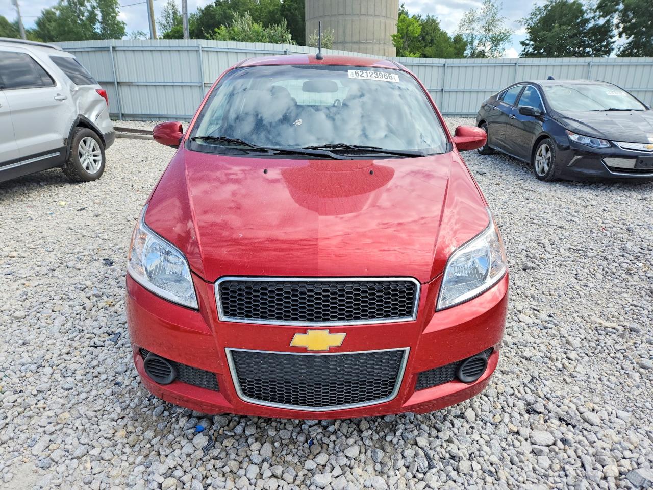 2009 Chevrolet Aveo Ls Burgundy vin: KL1TD66E29B649802