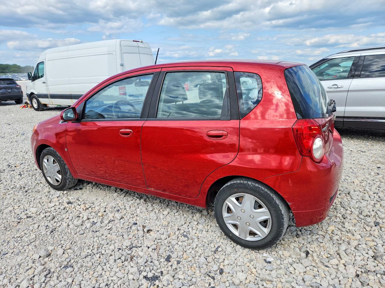 2009 Chevrolet Aveo Ls Burgundy vin: KL1TD66E29B649802
