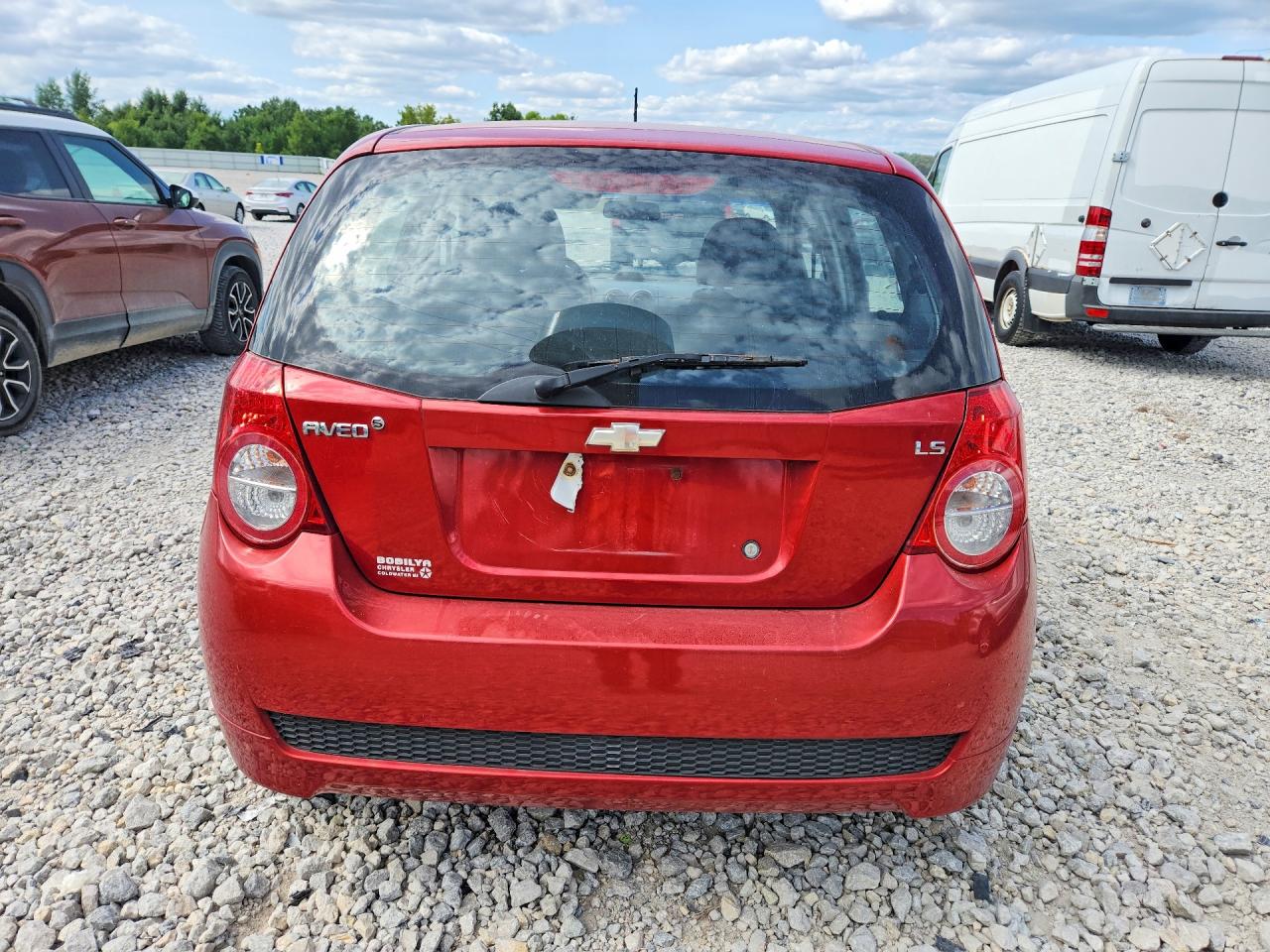 2009 Chevrolet Aveo Ls Burgundy vin: KL1TD66E29B649802