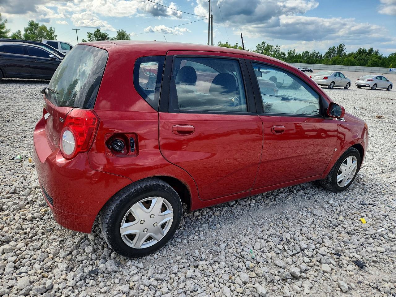 2009 Chevrolet Aveo Ls Burgundy vin: KL1TD66E29B649802