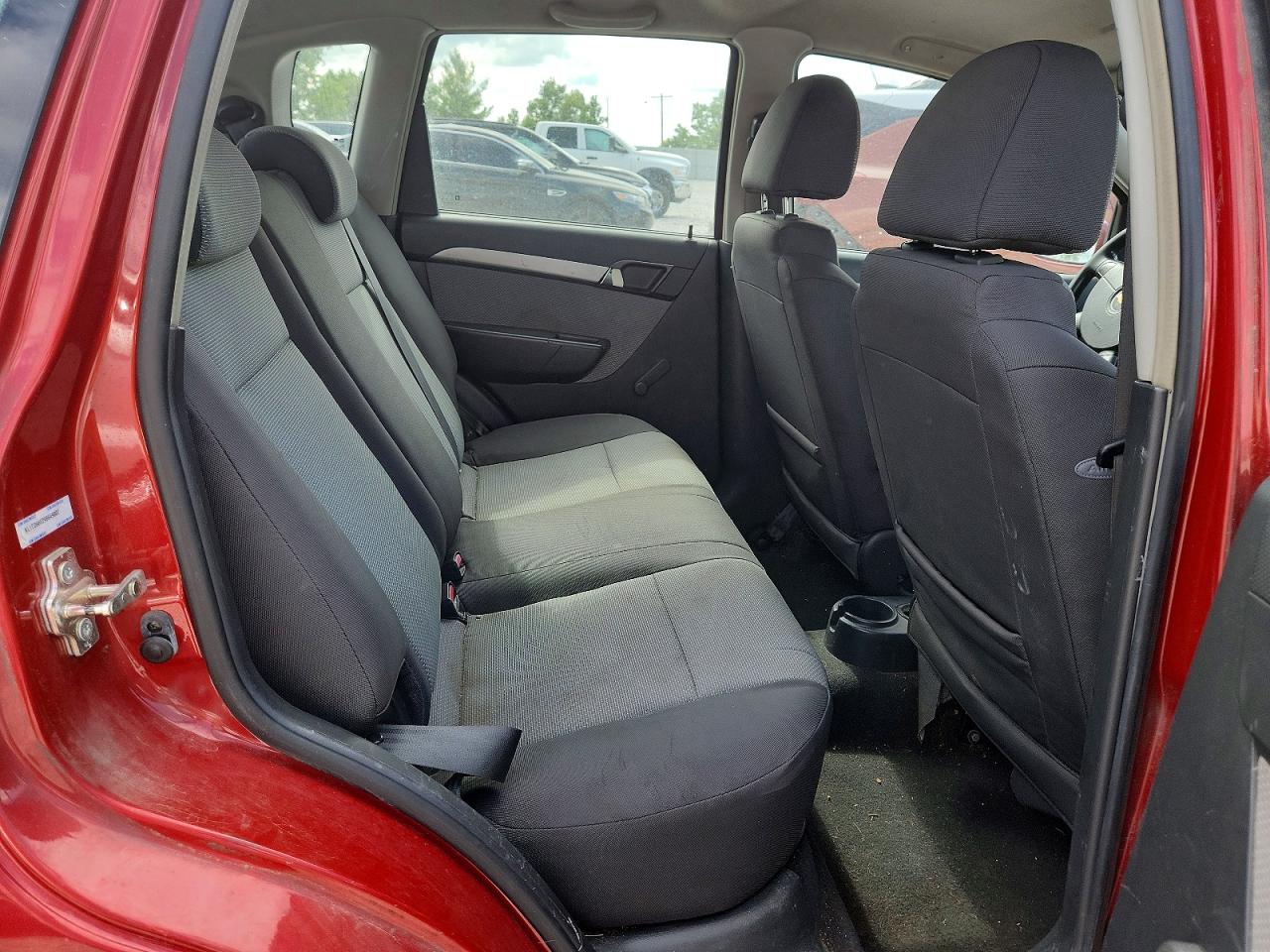 2009 Chevrolet Aveo Ls Burgundy vin: KL1TD66E29B649802