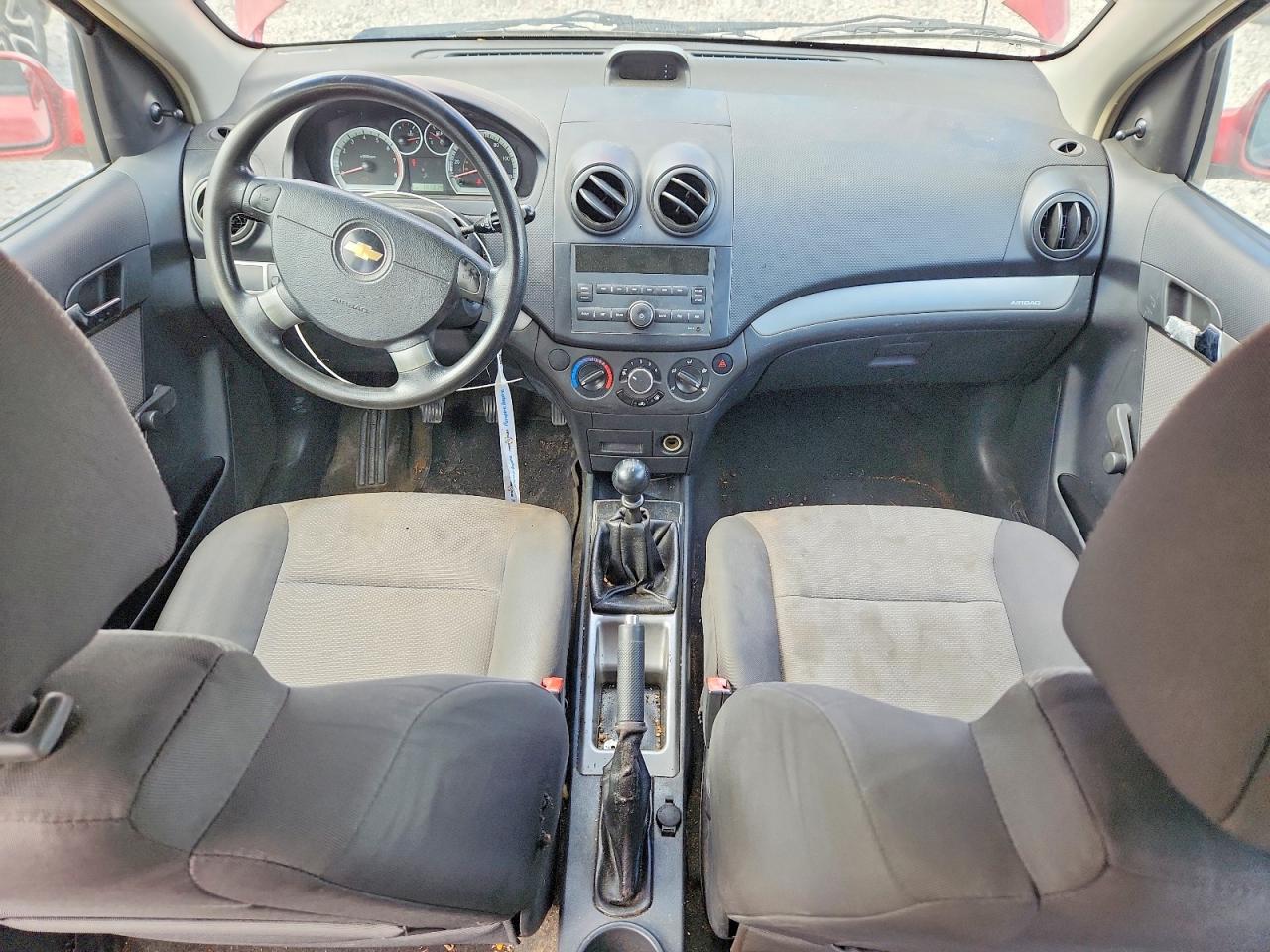 2009 Chevrolet Aveo Ls Burgundy vin: KL1TD66E29B649802