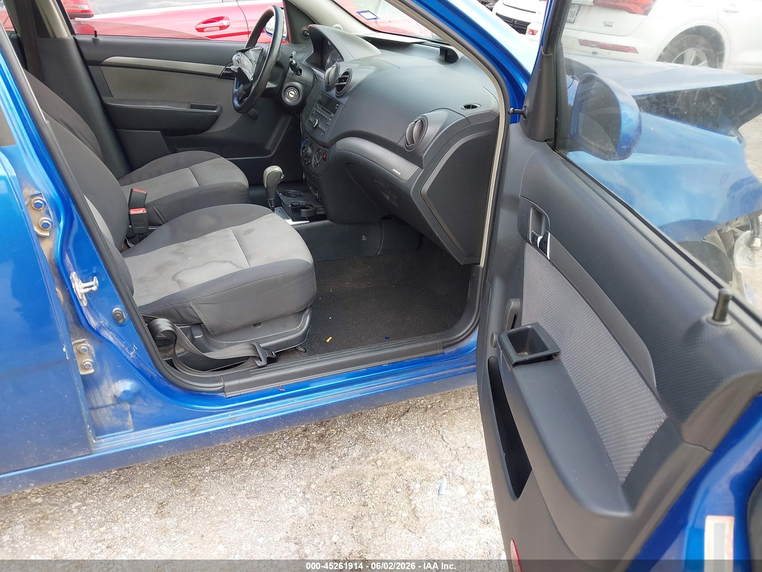2009 Chevrolet Aveo Lt Blue vin: KL1TD66E39B301720