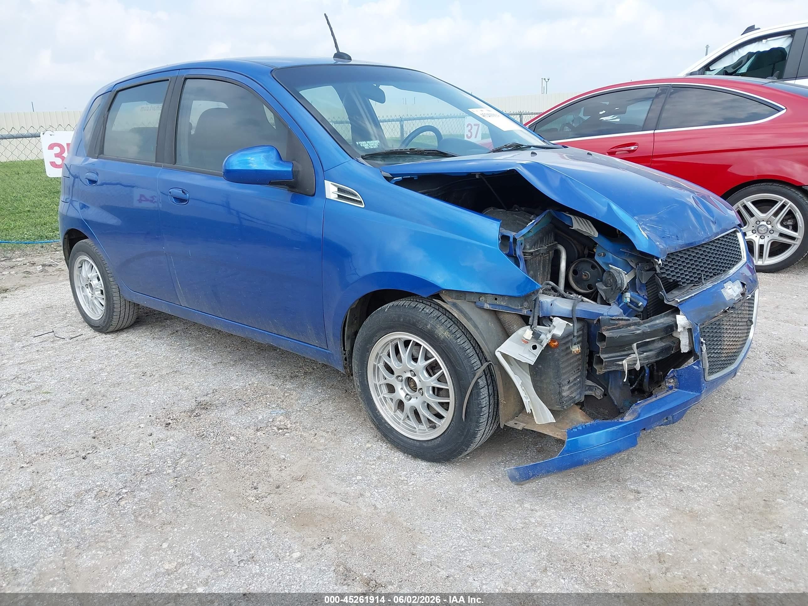 2009 Chevrolet Aveo Lt Blue vin: KL1TD66E39B301720