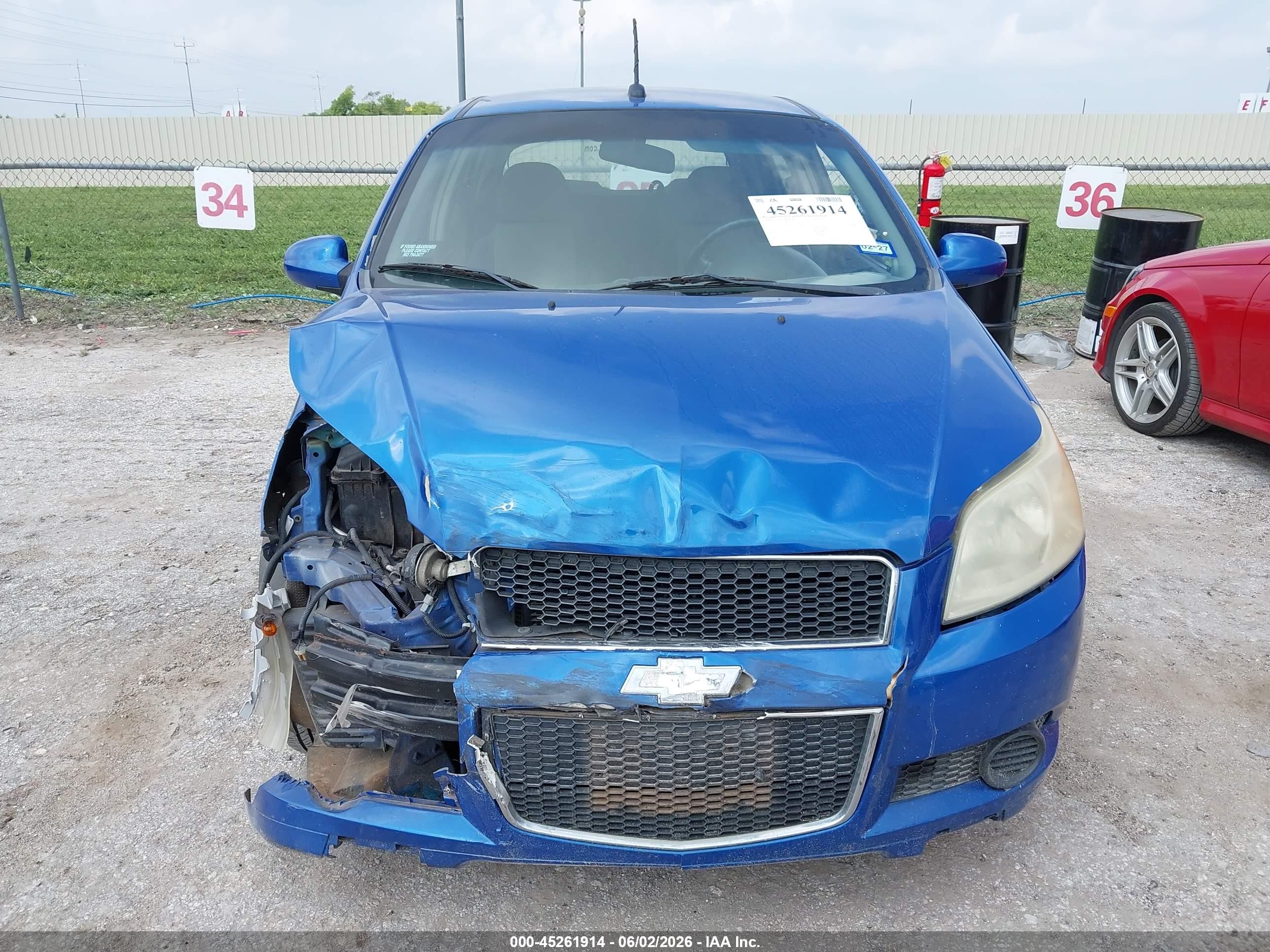 2009 Chevrolet Aveo Lt Blue vin: KL1TD66E39B301720
