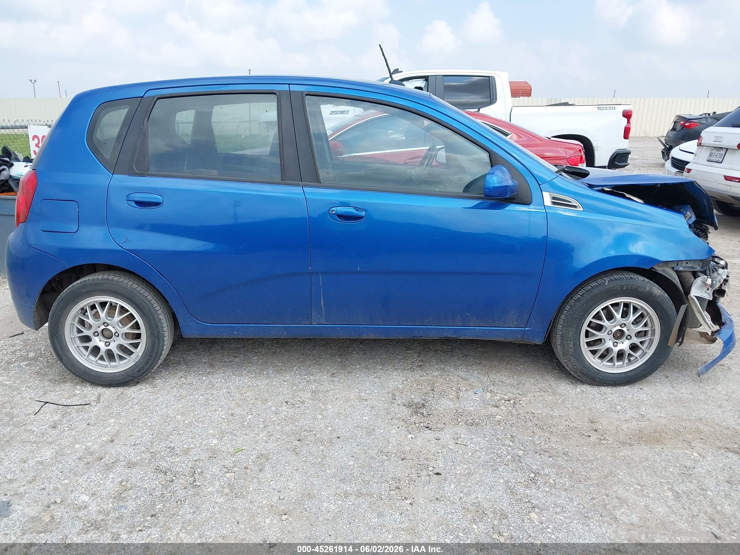 2009 Chevrolet Aveo Lt Blue vin: KL1TD66E39B301720