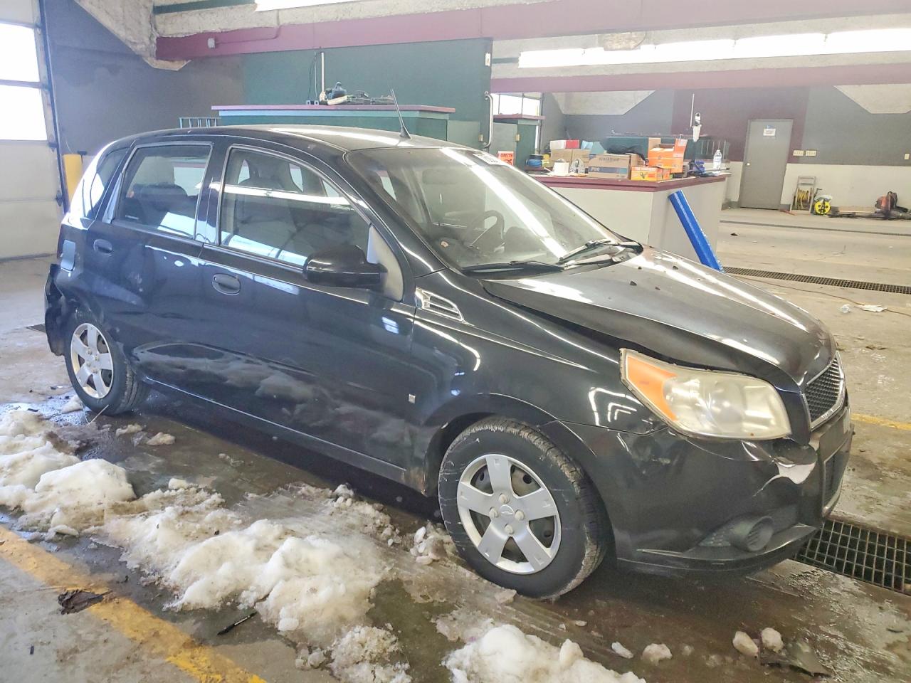 2009 Chevrolet Aveo Ls Black vin: KL1TD66E39B304567