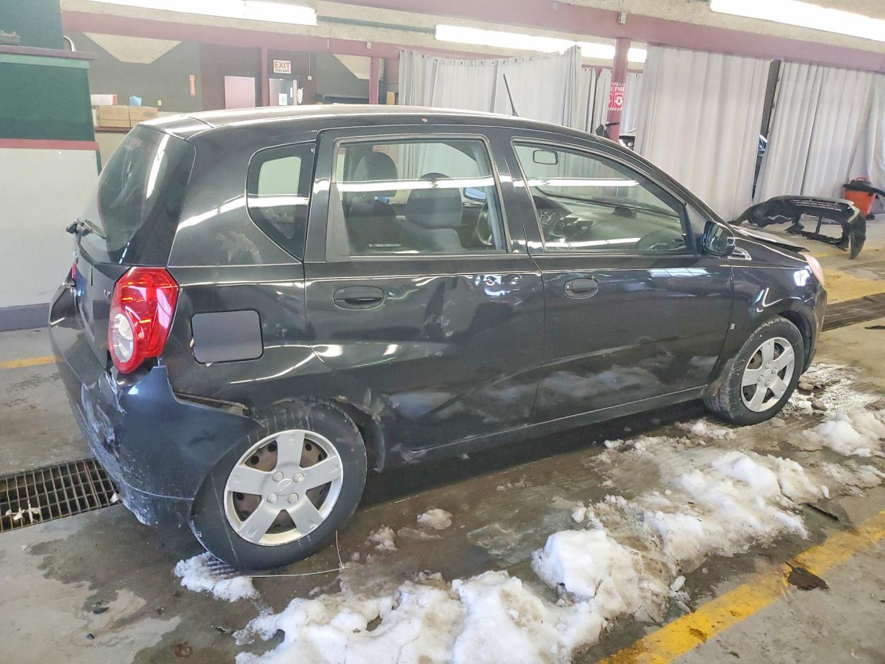 2009 Chevrolet Aveo Ls Black vin: KL1TD66E39B304567