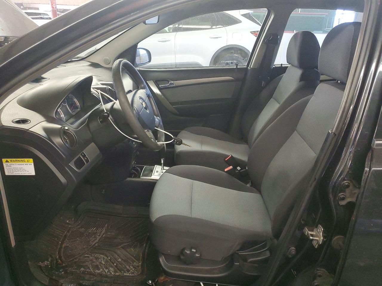 2009 Chevrolet Aveo Ls Black vin: KL1TD66E39B304567