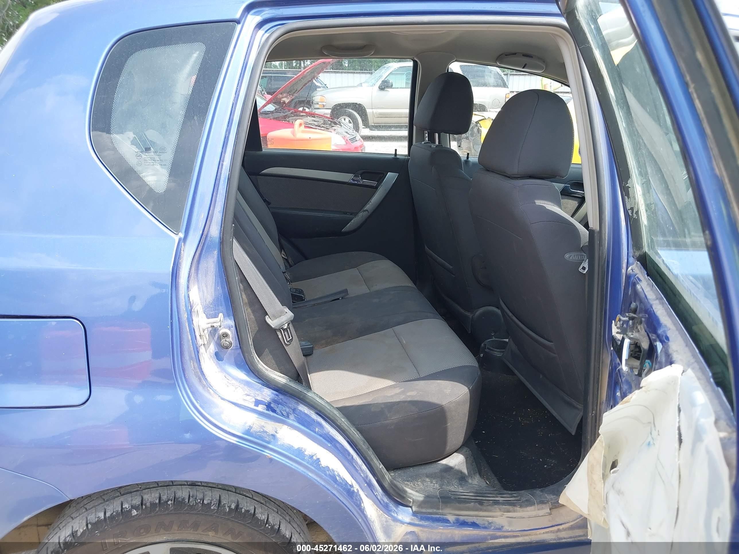 2009 Chevrolet Aveo Lt Blue vin: KL1TD66E39B318386