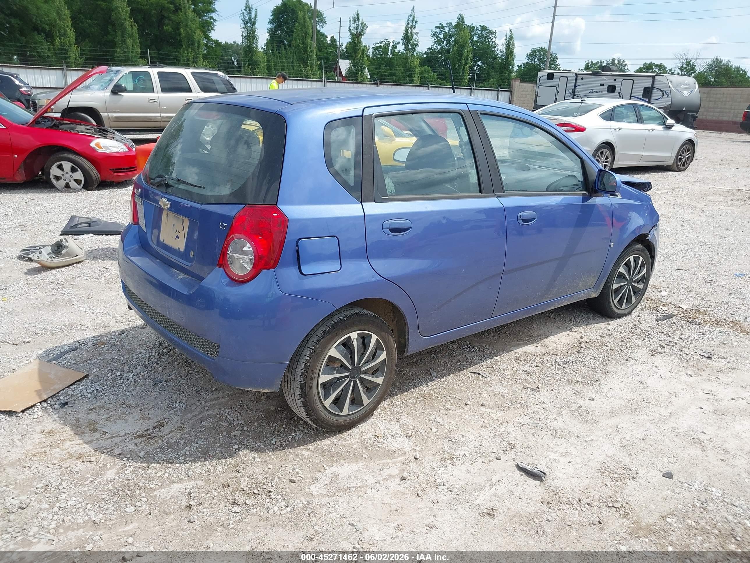 2009 Chevrolet Aveo Lt Blue vin: KL1TD66E39B318386