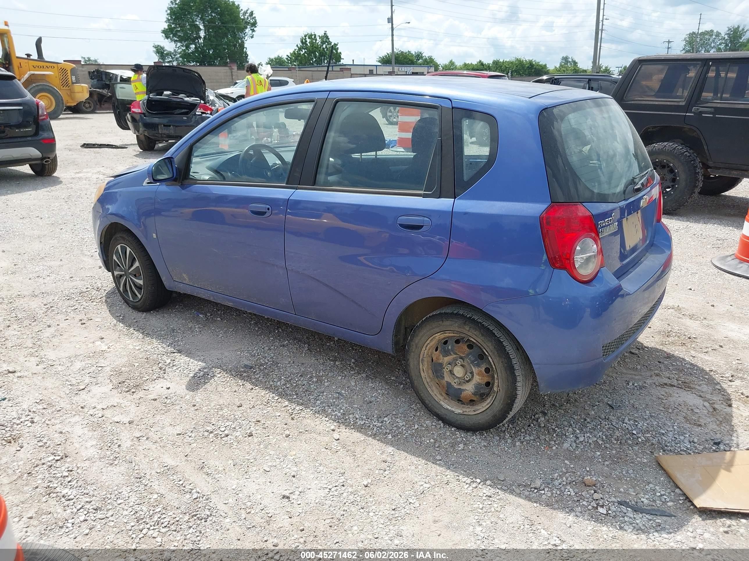 2009 Chevrolet Aveo Lt Blue vin: KL1TD66E39B318386