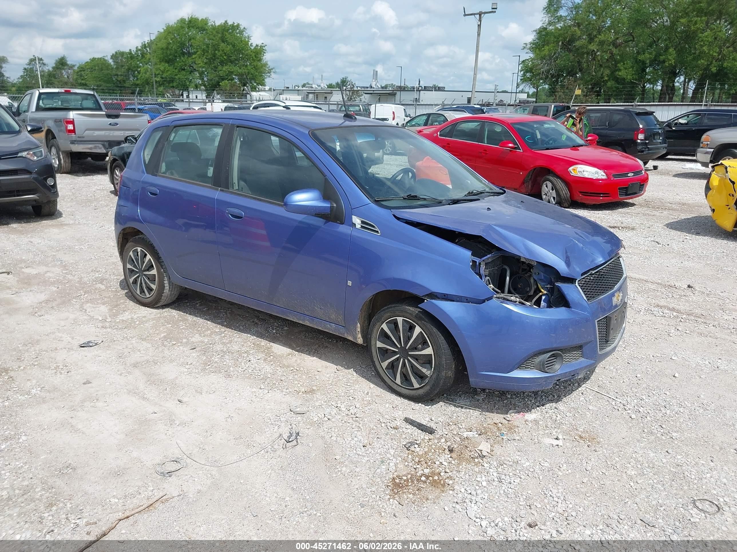 2009 Chevrolet Aveo Lt Blue vin: KL1TD66E39B318386