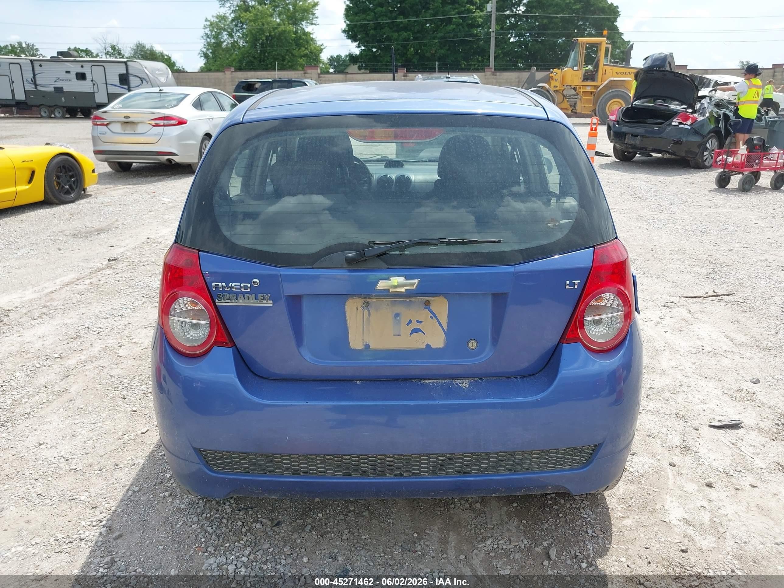 2009 Chevrolet Aveo Lt Blue vin: KL1TD66E39B318386