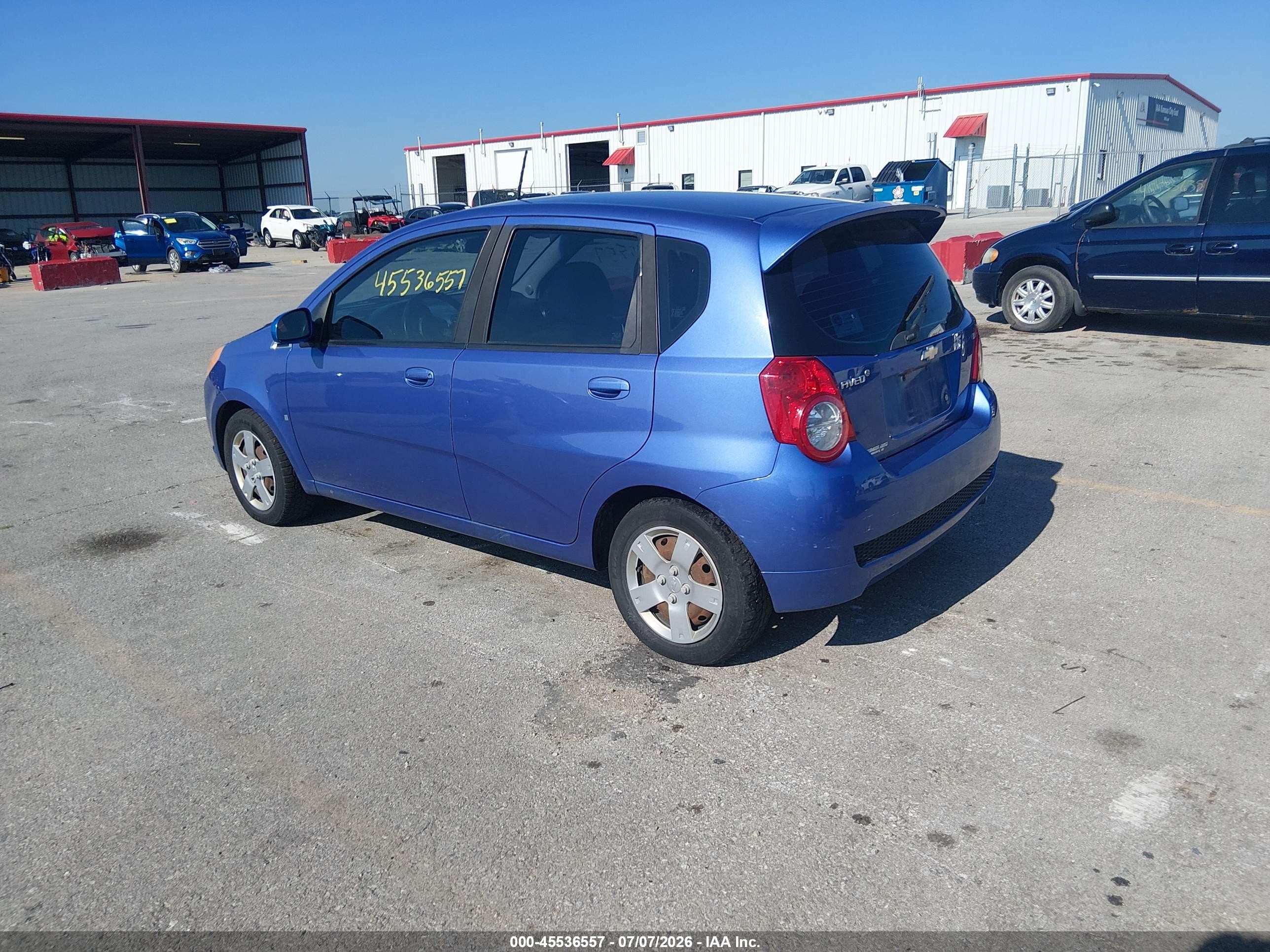 2009 Chevrolet Aveo Lt Синий vin: KL1TD66E59B323802