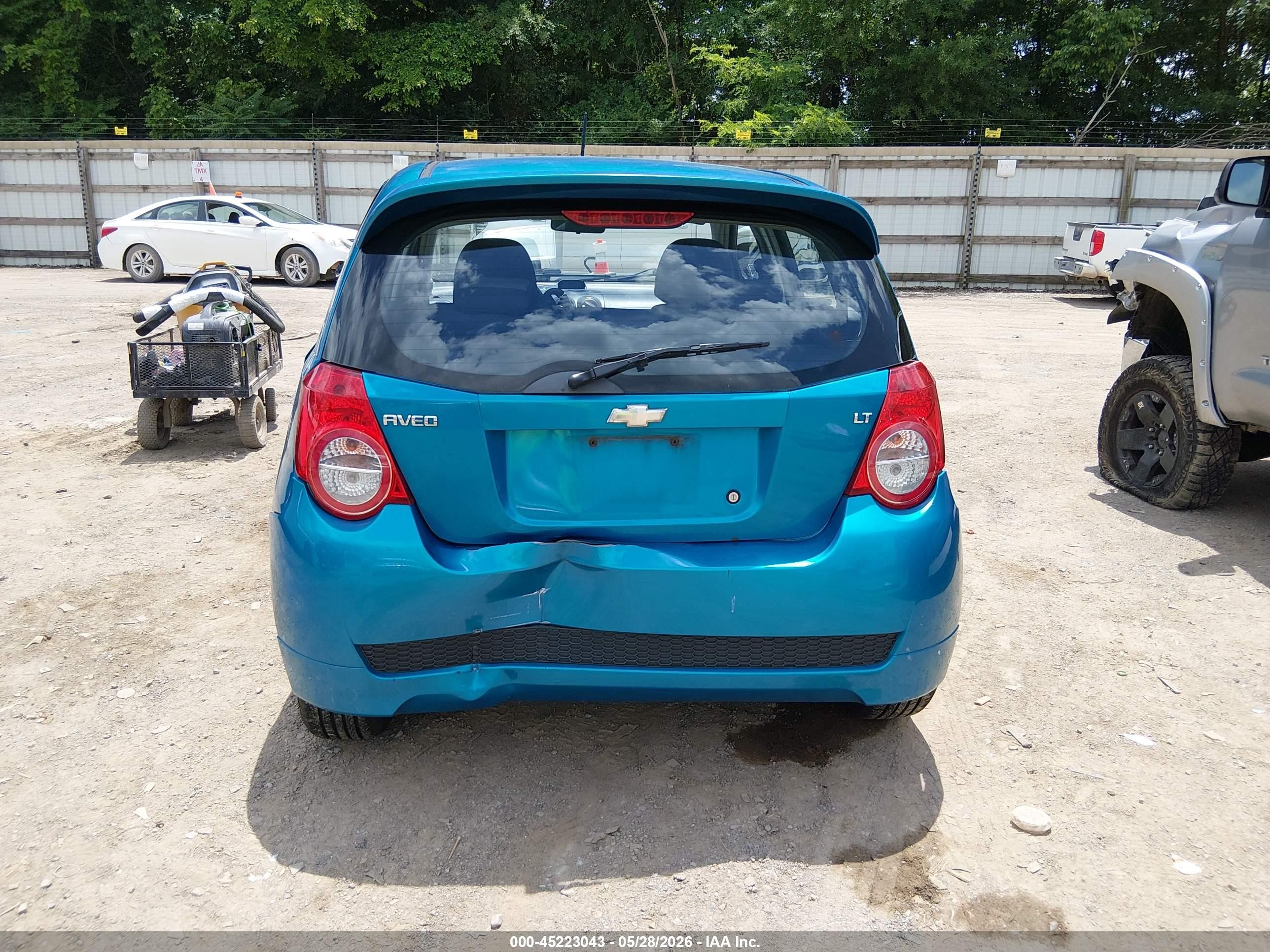 2009 Chevrolet Aveo Lt Blue vin: KL1TD66E79B315264