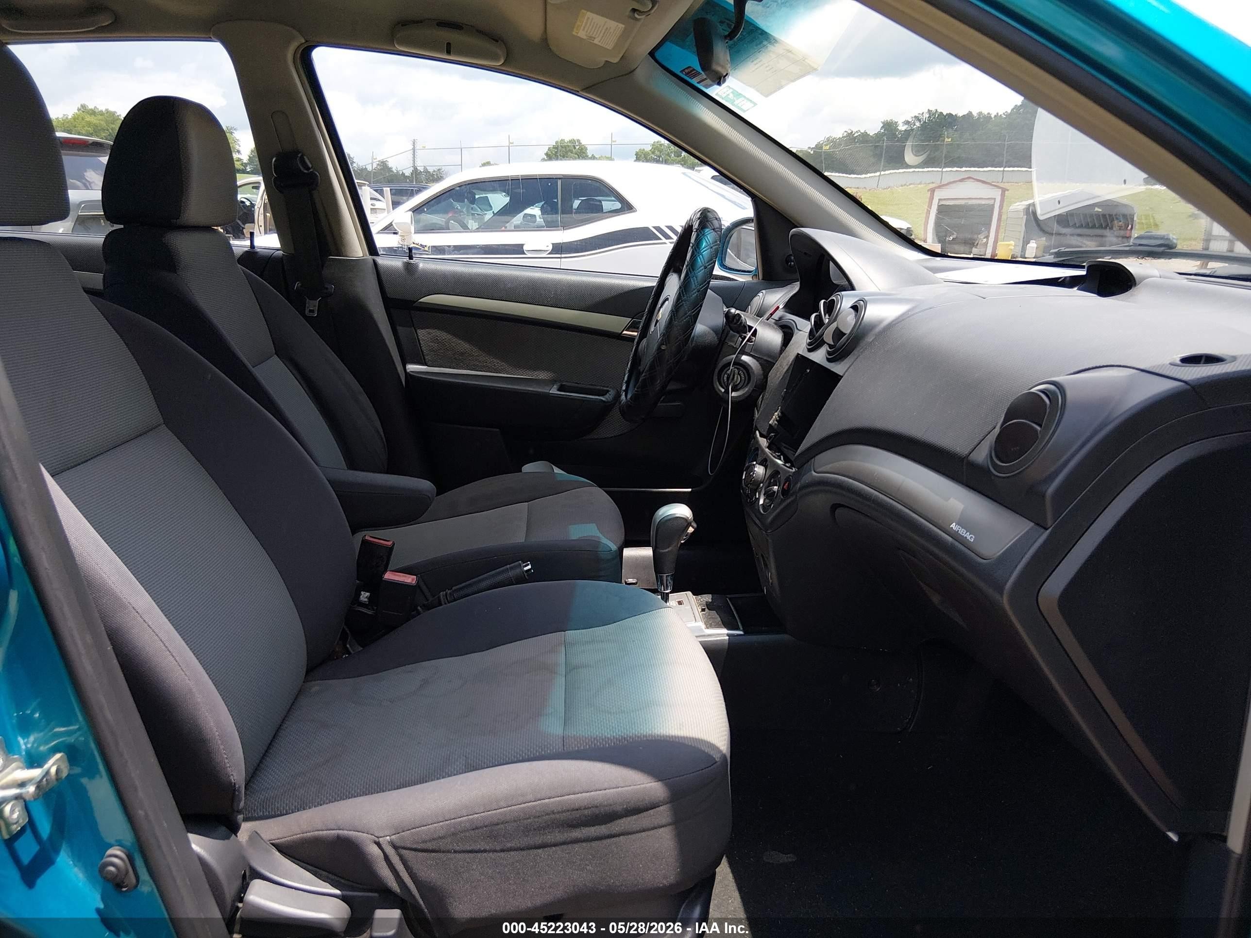 2009 Chevrolet Aveo Lt Blue vin: KL1TD66E79B315264