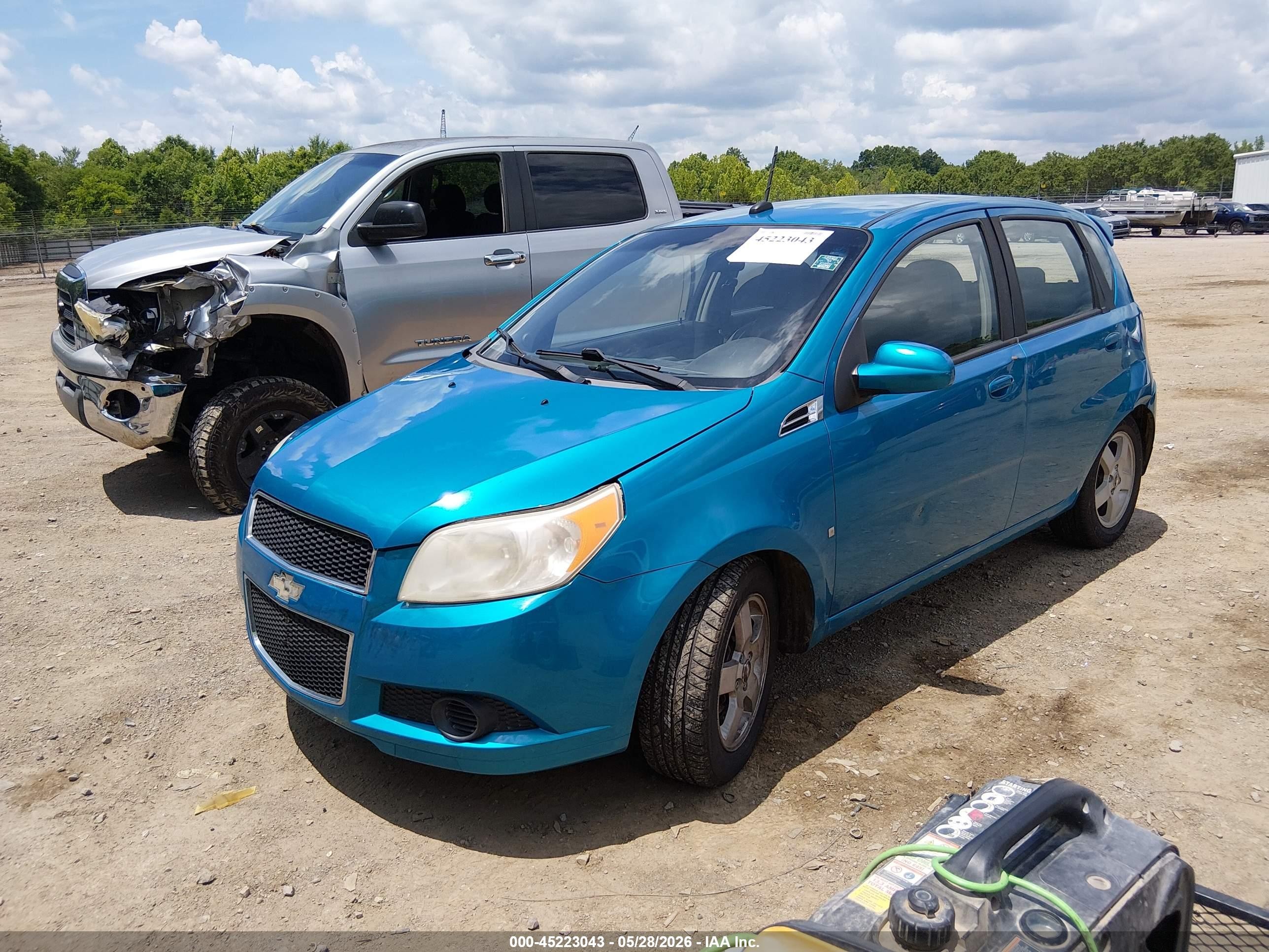 2009 Chevrolet Aveo Lt Blue vin: KL1TD66E79B315264