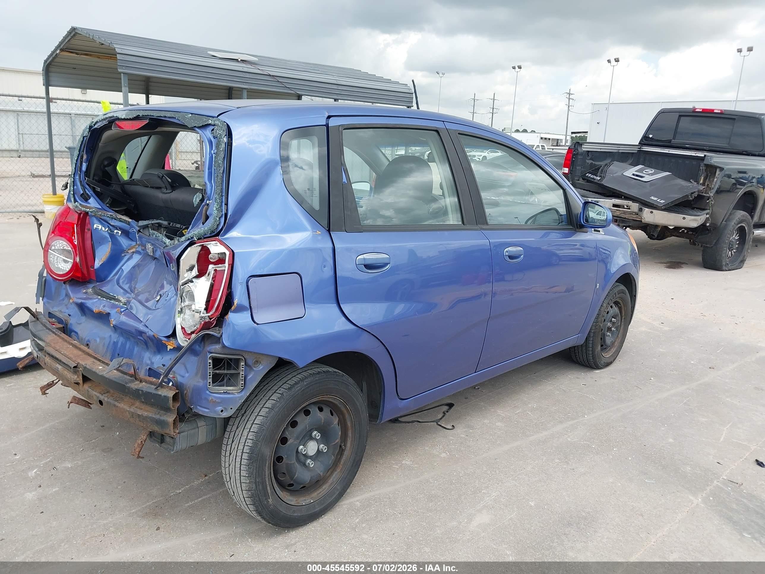 2009 Chevrolet Aveo Lt Purple vin: KL1TD66E79B316236