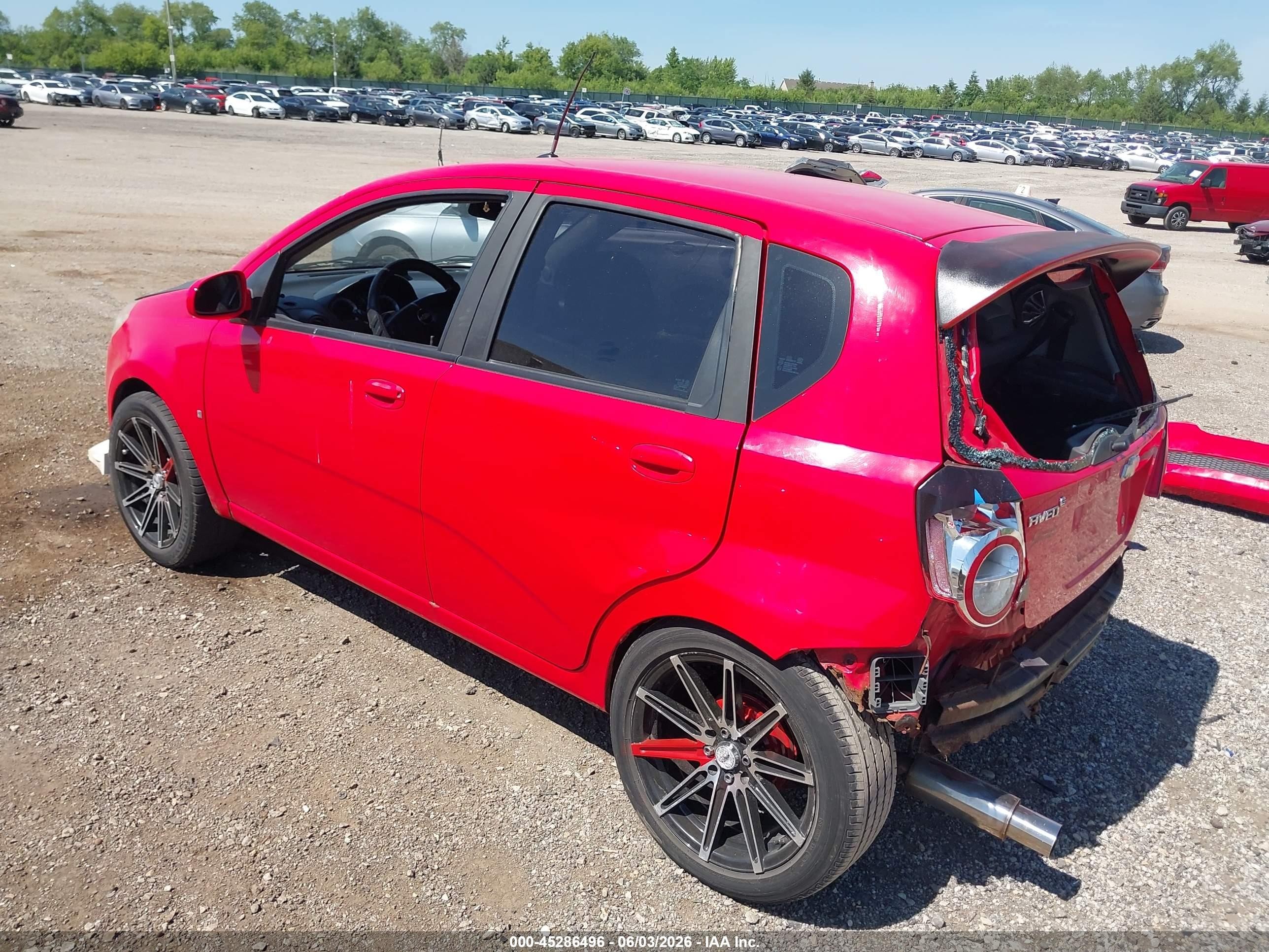 2009 Chevrolet Aveo Lt Red vin: KL1TD66E79B332064