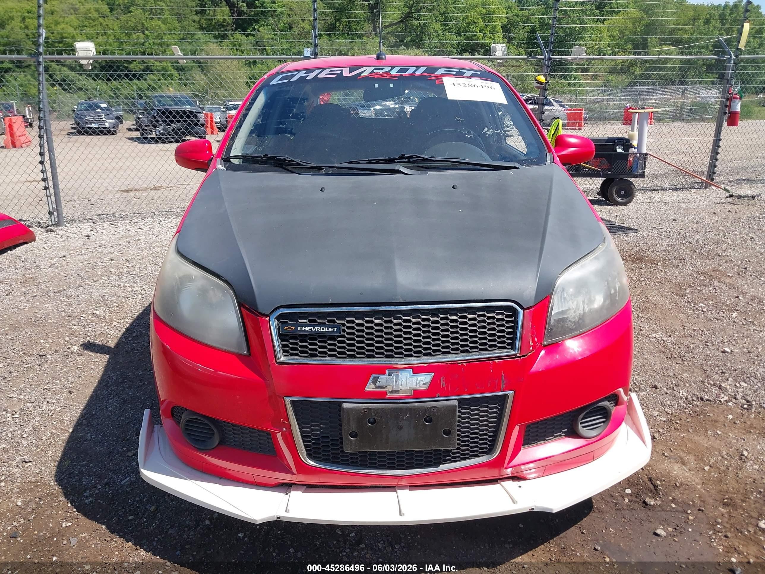 2009 Chevrolet Aveo Lt Red vin: KL1TD66E79B332064