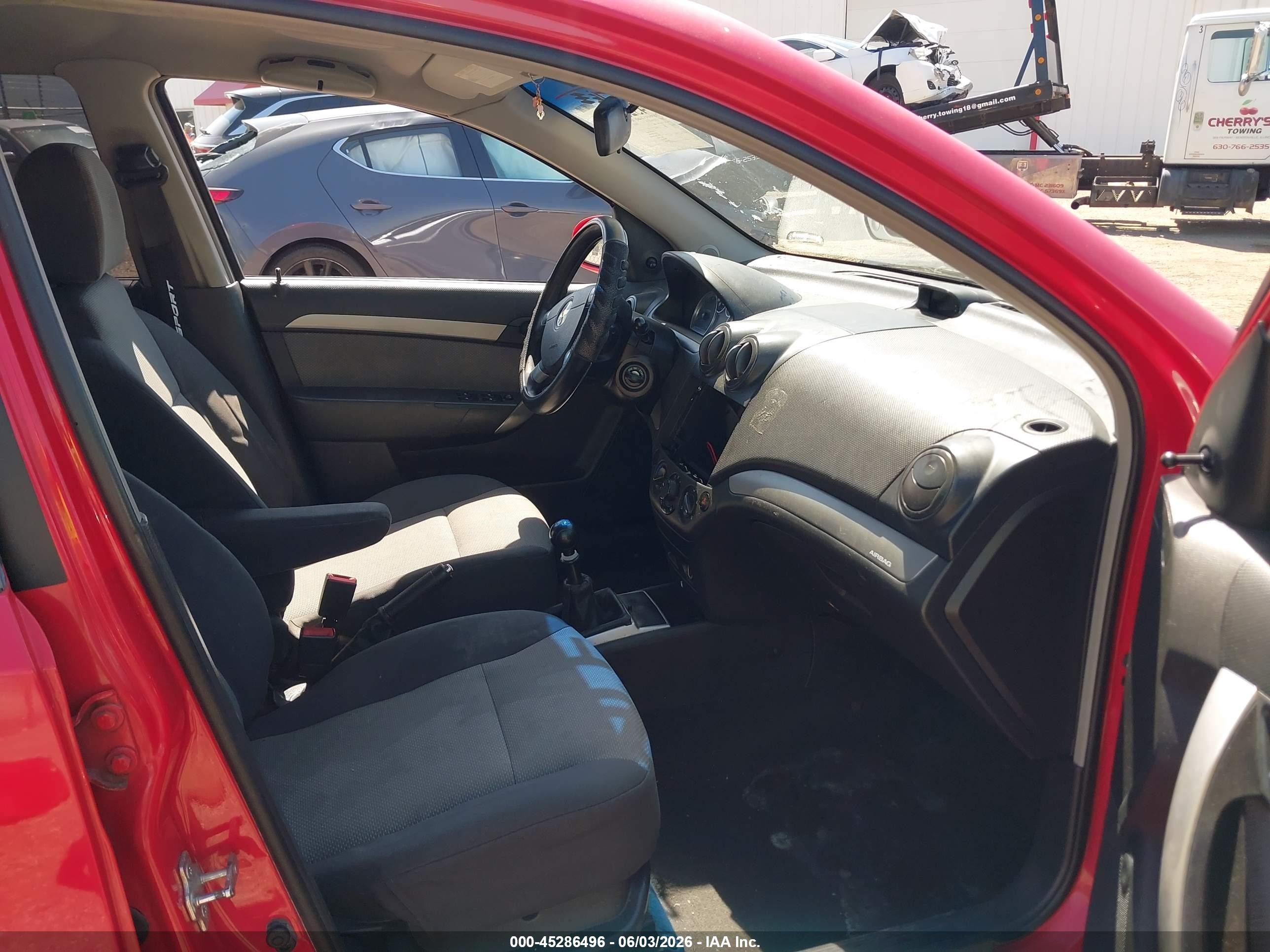2009 Chevrolet Aveo Lt Red vin: KL1TD66E79B332064