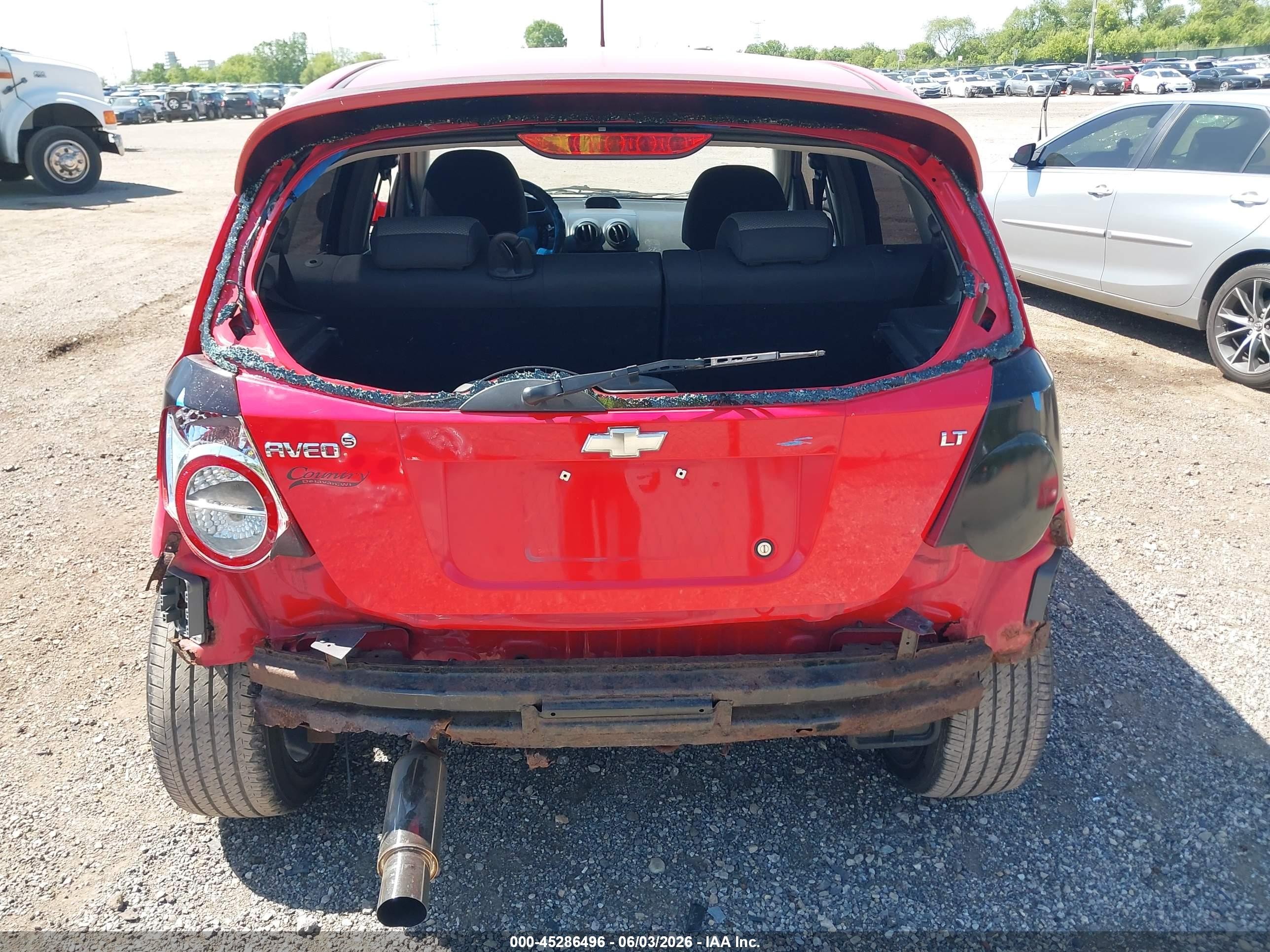2009 Chevrolet Aveo Lt Red vin: KL1TD66E79B332064