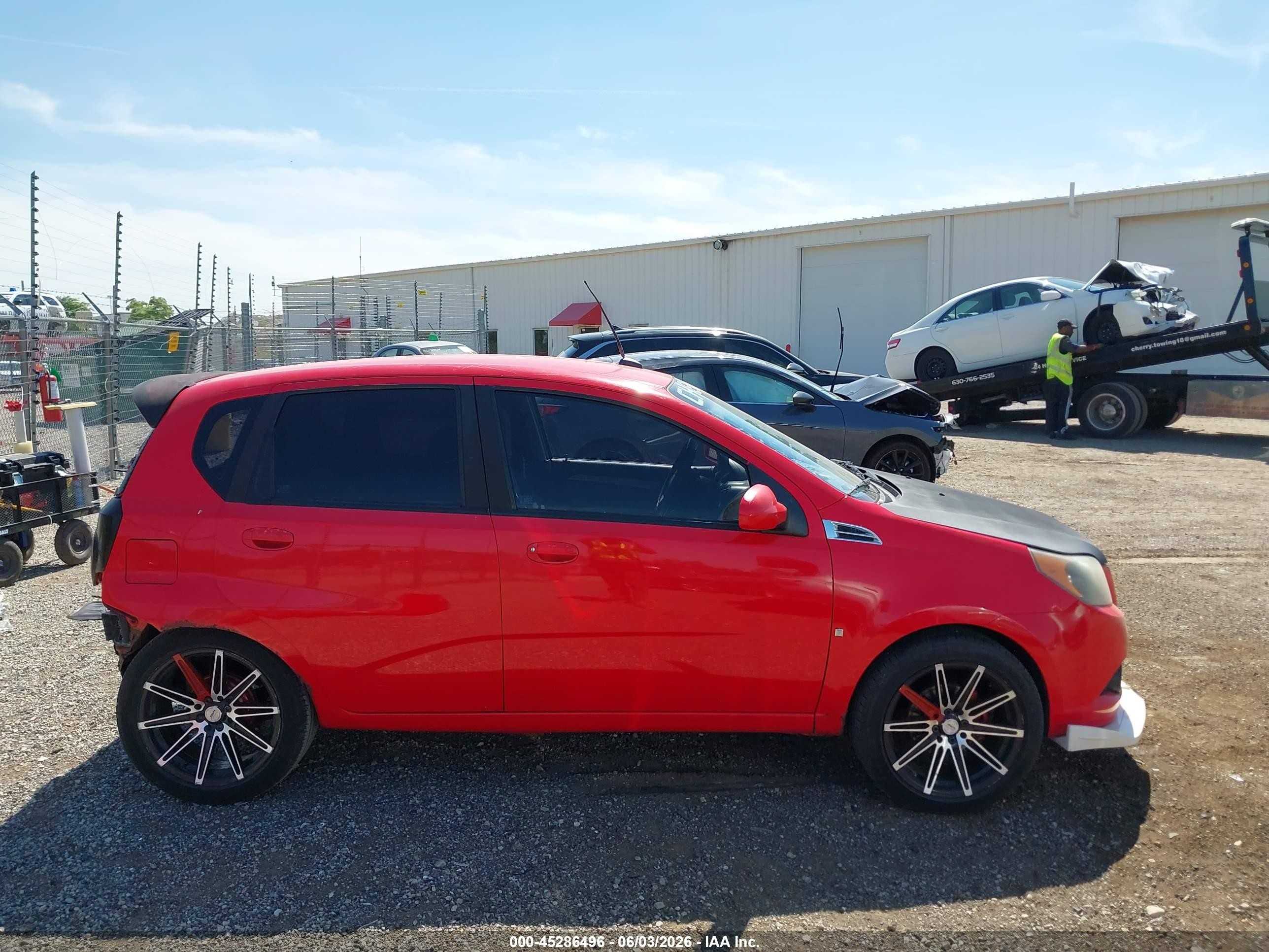 2009 Chevrolet Aveo Lt Red vin: KL1TD66E79B332064