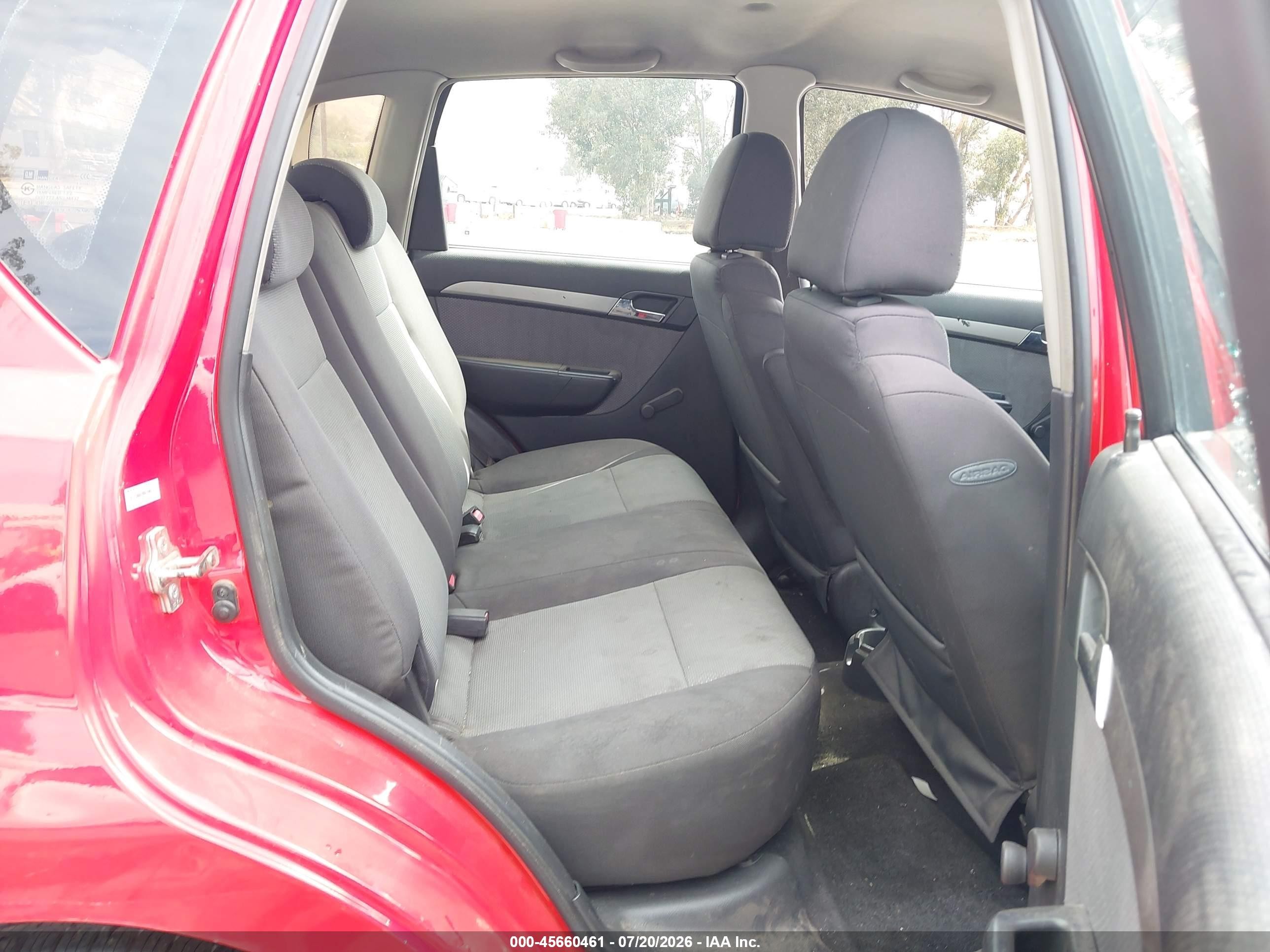 2009 Chevrolet Aveo Ls Red vin: KL1TD66E79B618965