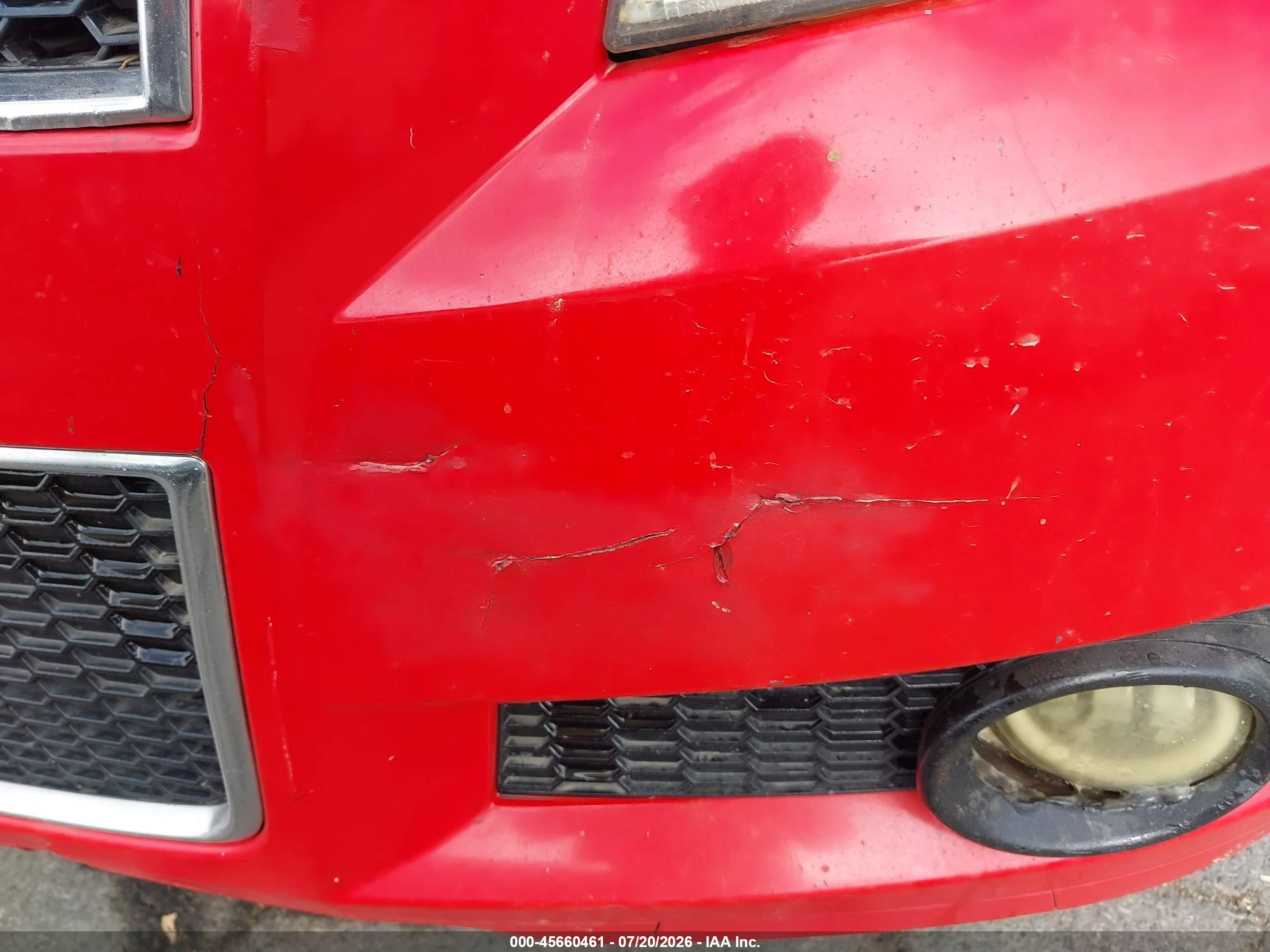 2009 Chevrolet Aveo Ls Red vin: KL1TD66E79B618965