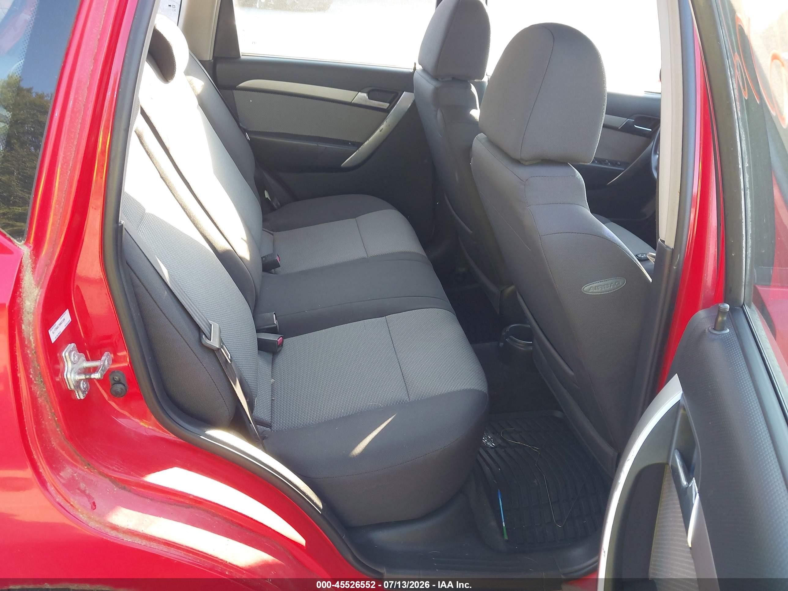 2009 Chevrolet Aveo Lt Красный vin: KL1TD66E79B622384