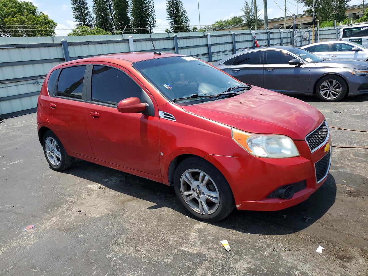 2009 Chevrolet Aveo Ls Red vin: KL1TD66E79B657992