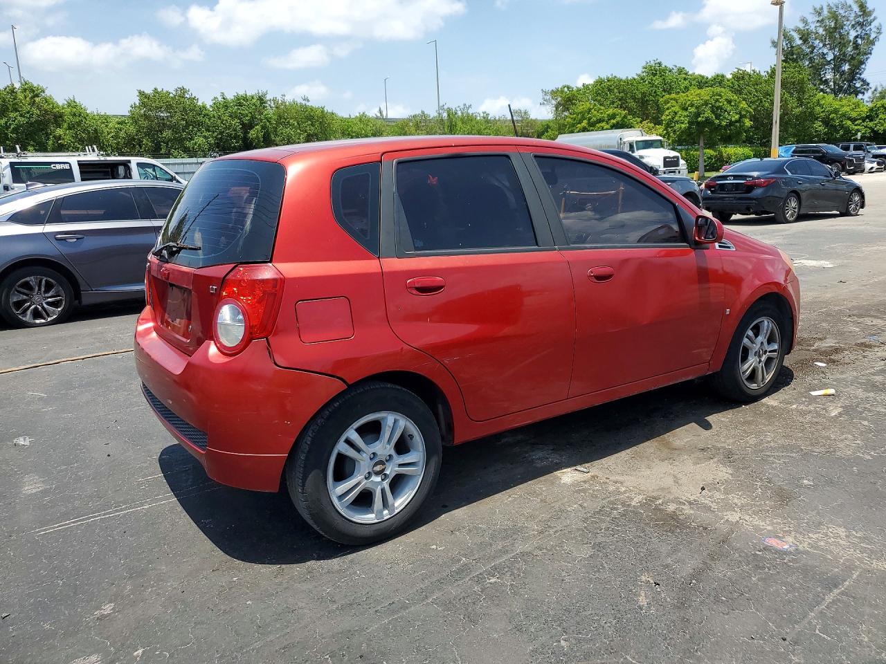 2009 Chevrolet Aveo Ls Red vin: KL1TD66E79B657992