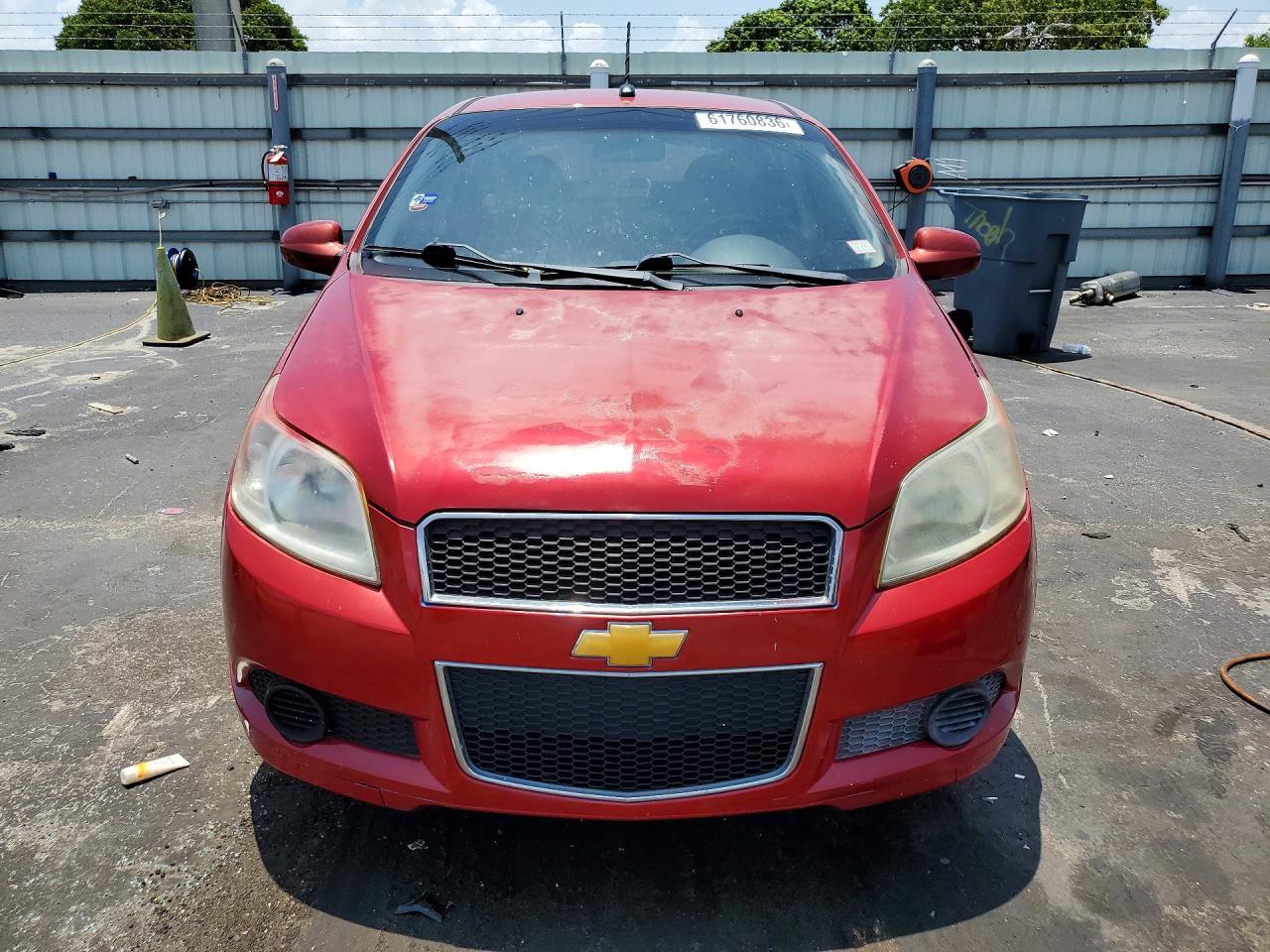 2009 Chevrolet Aveo Ls Red vin: KL1TD66E79B657992