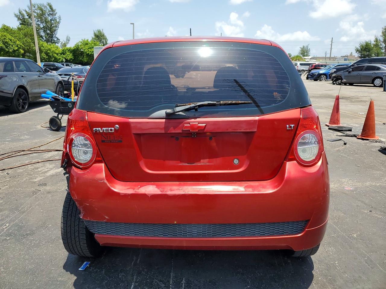 2009 Chevrolet Aveo Ls Red vin: KL1TD66E79B657992