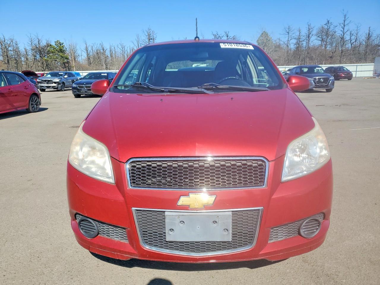 2009 Chevrolet Aveo Красный vin: KL1TD66E79B667017