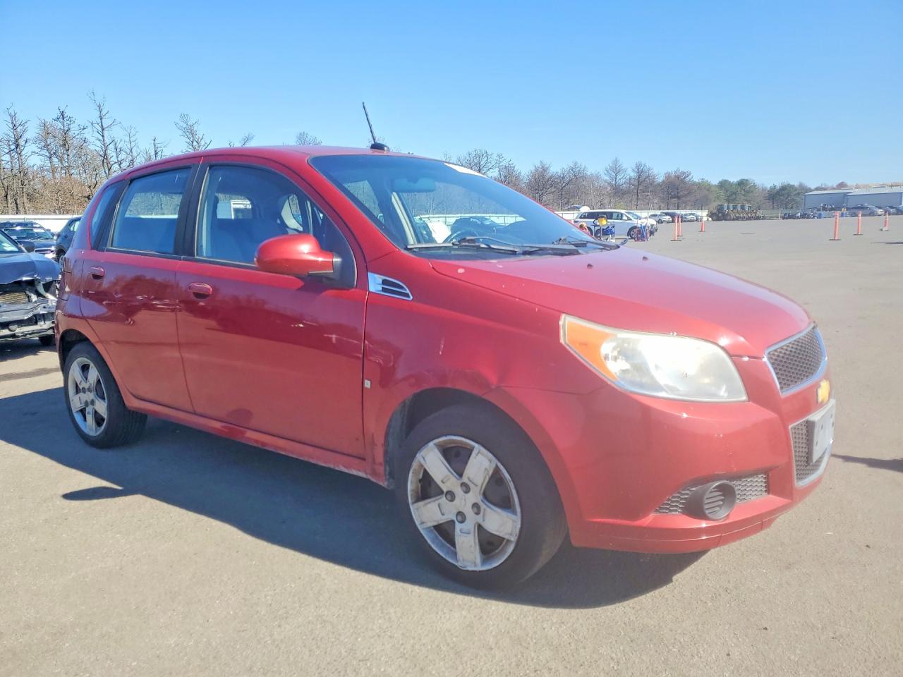 2009 Chevrolet Aveo Красный vin: KL1TD66E79B667017