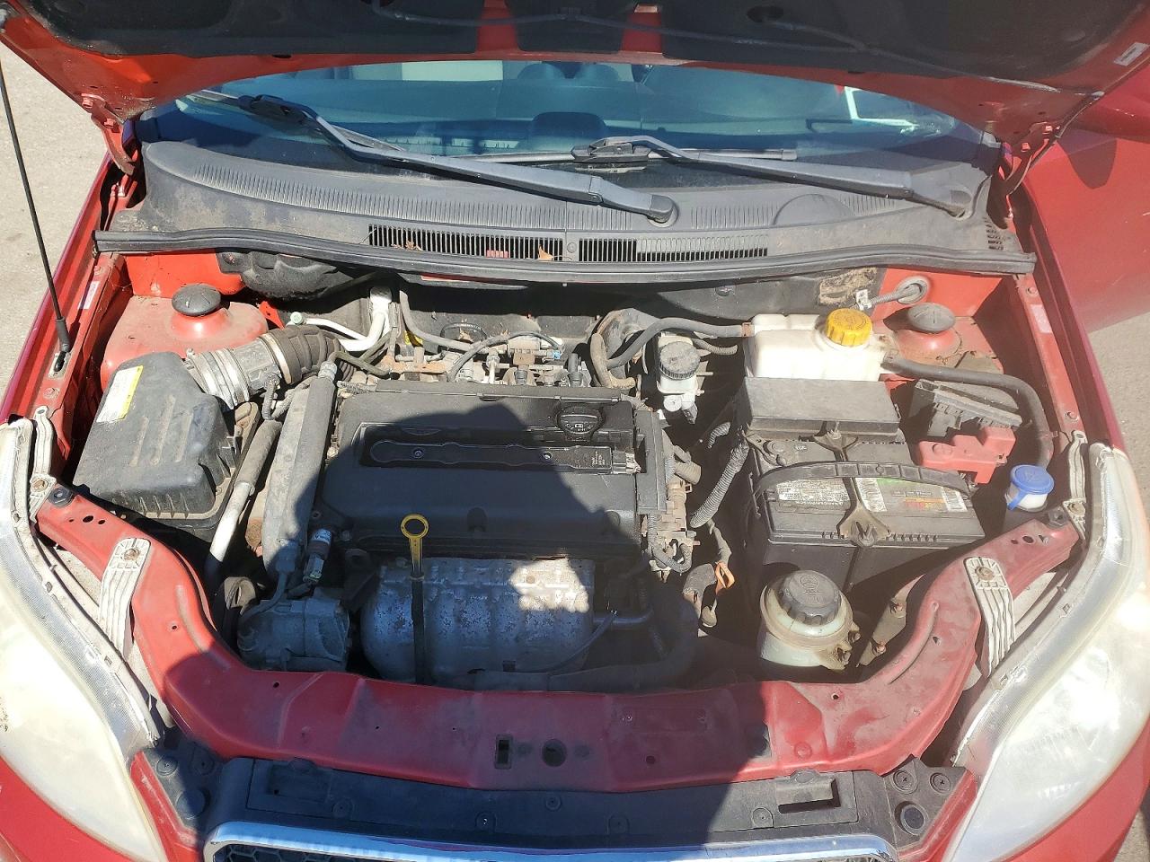 2009 Chevrolet Aveo Красный vin: KL1TD66E79B667017