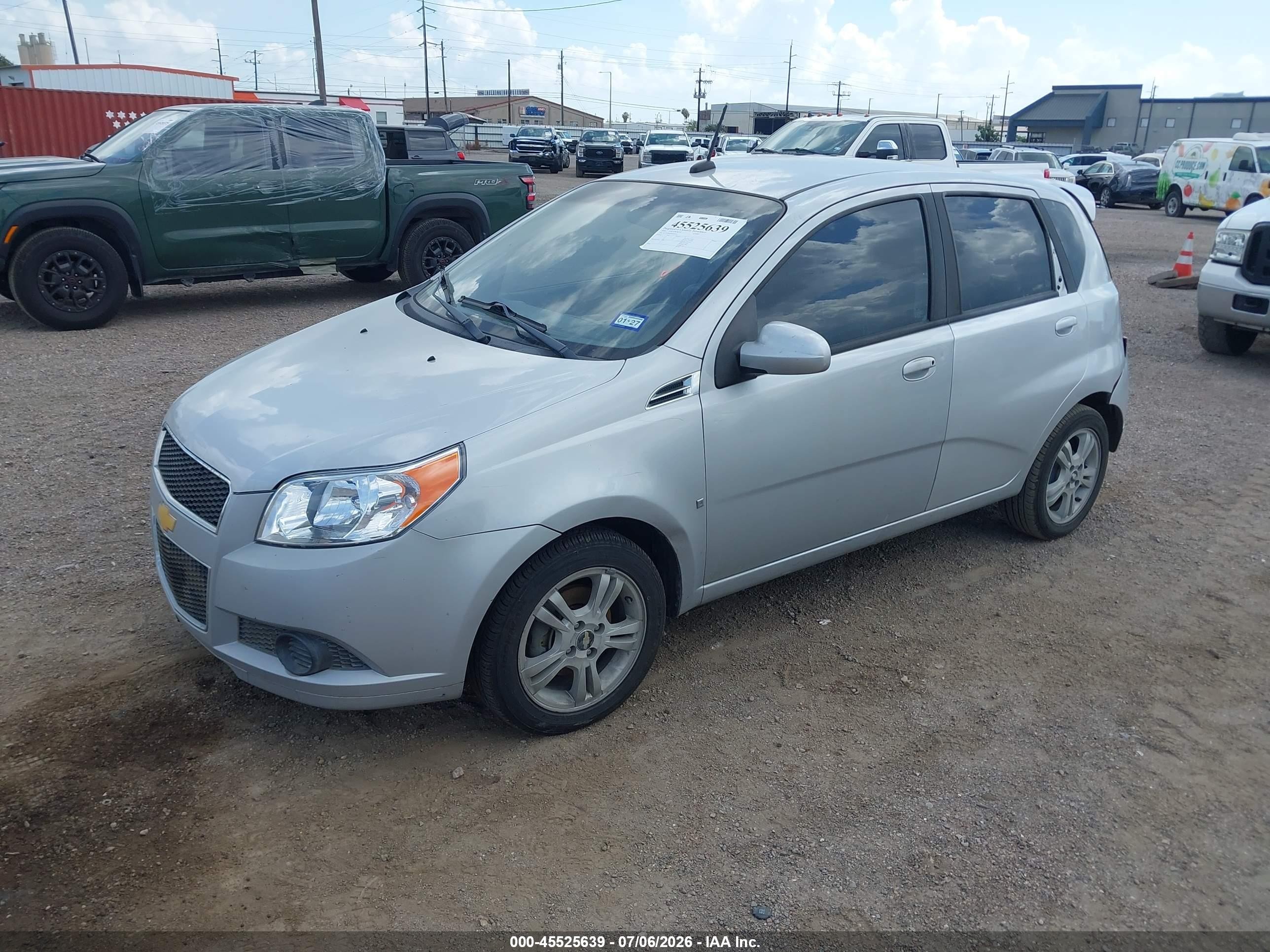 2009 Chevrolet Aveo Lt Gray vin: KL1TD66E89B656401