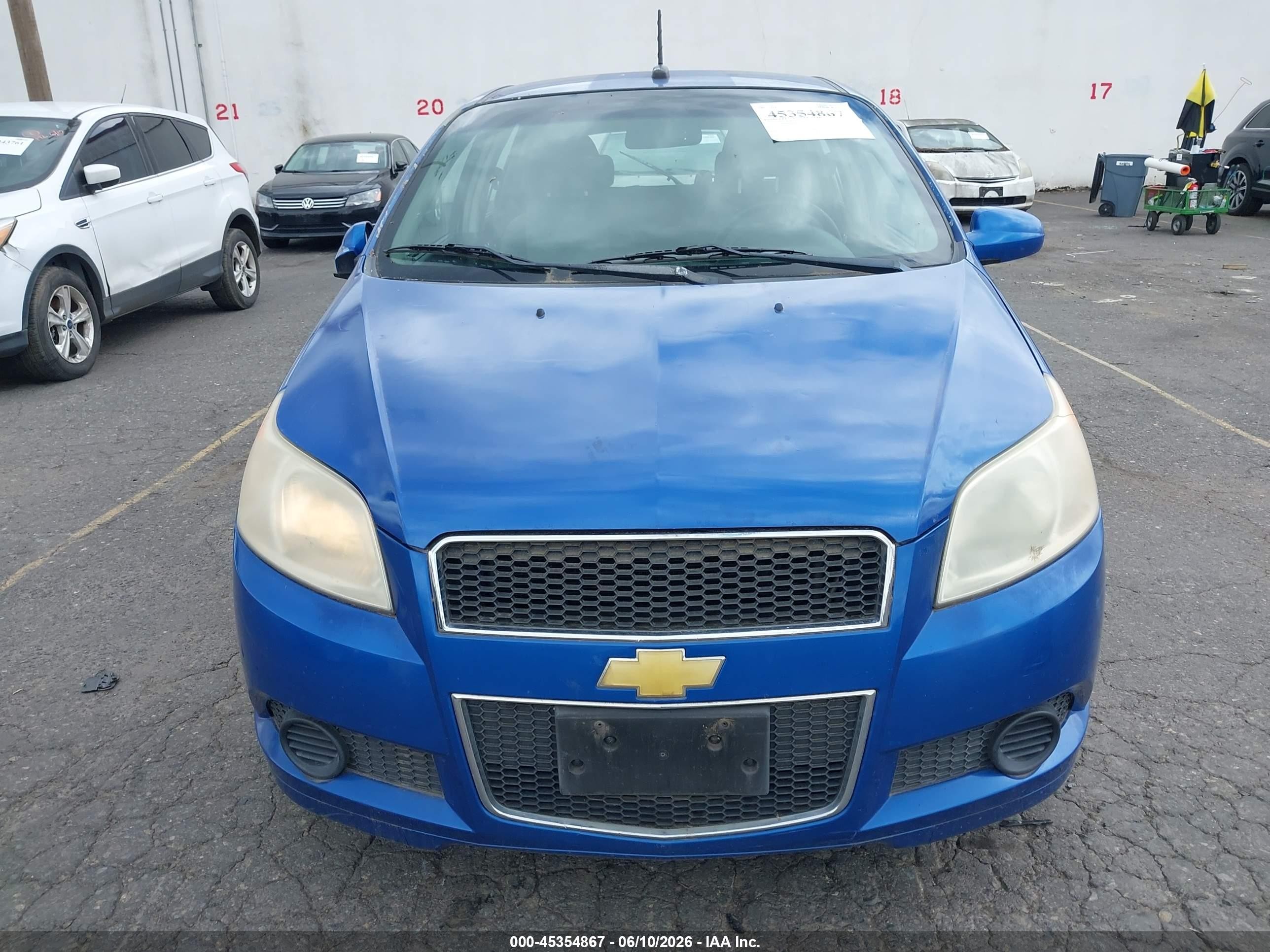 2009 Chevrolet Aveo Lt Синий vin: KL1TD66E99B306078