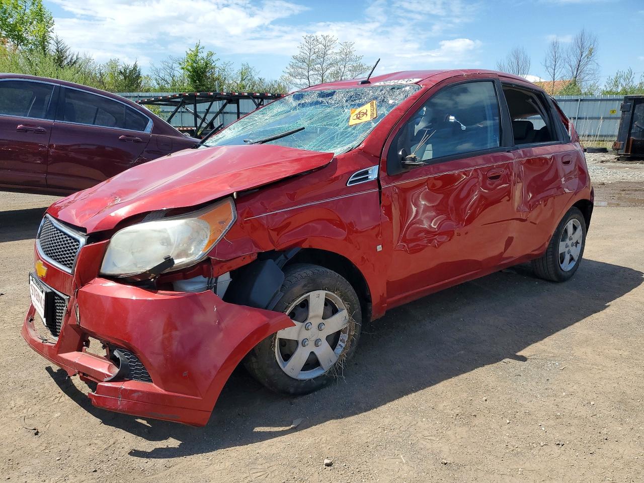 2009 Chevrolet Aveo Ls Красный vin: KL1TD66EX9B371506