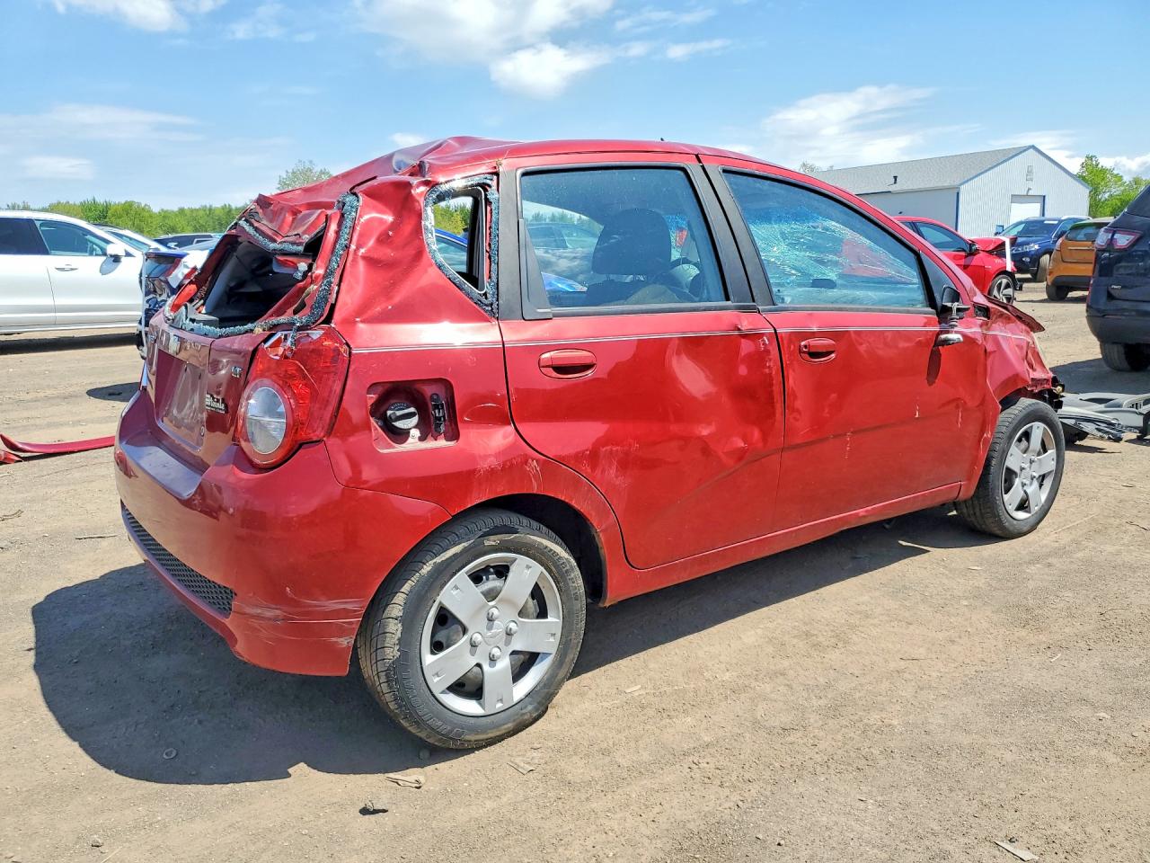 2009 Chevrolet Aveo Ls Красный vin: KL1TD66EX9B371506